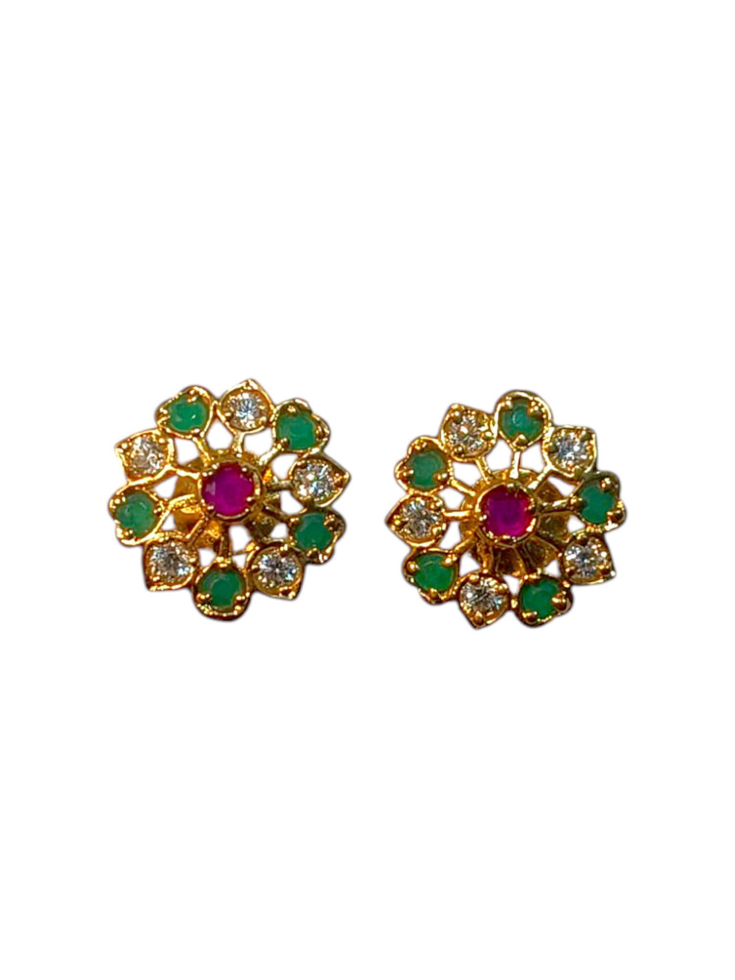     			RinGold Multi Color Stud Earrings ( Pack of 1 )