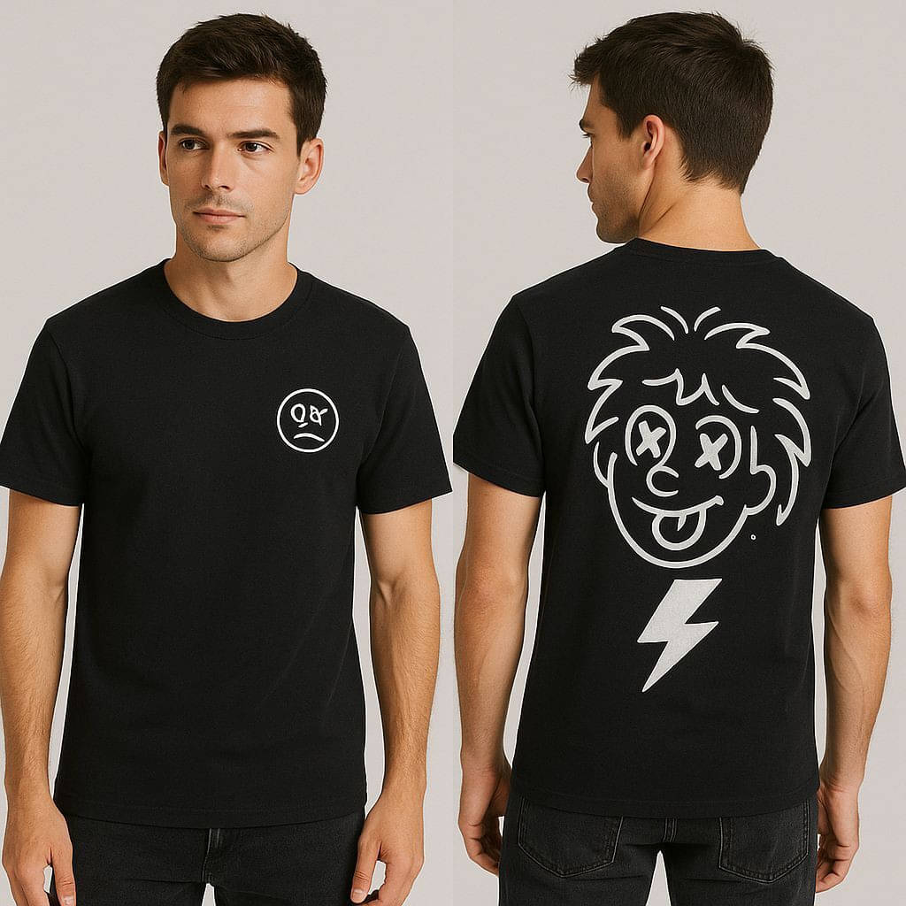     			Sista's Men Polyester Regular Fit Printed T-Shirt ( Black )
