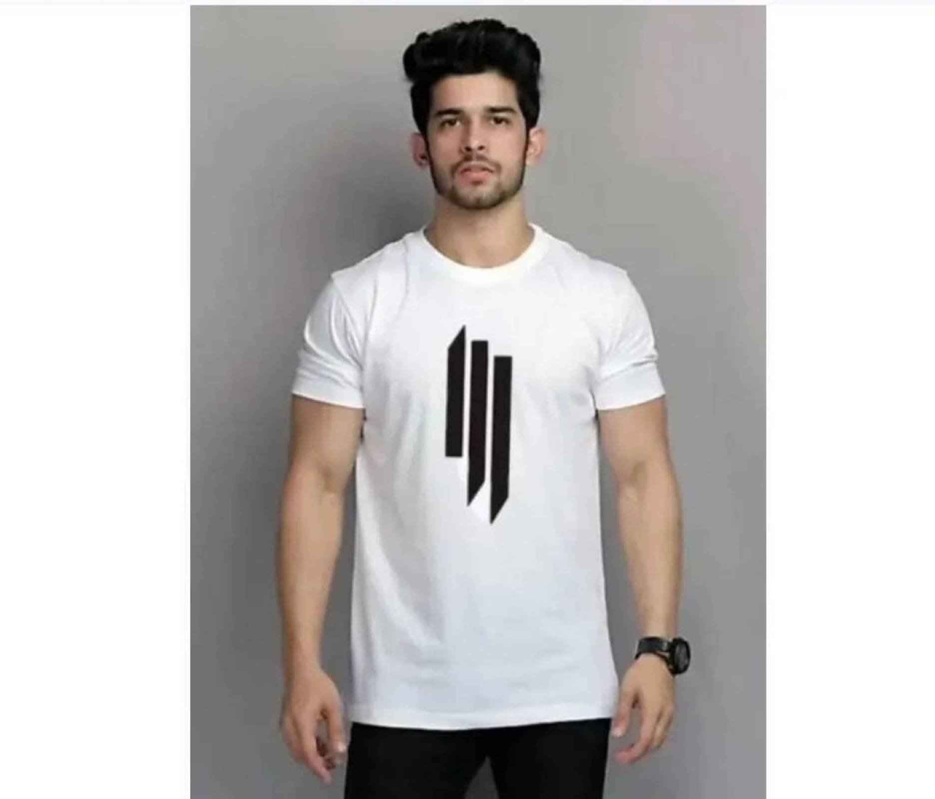 Sista's Men Polyester Regular Fit Printed T-Shirt ( White ) Sista's Men Polyester Regular Fit Printed T-Shirt ( White )