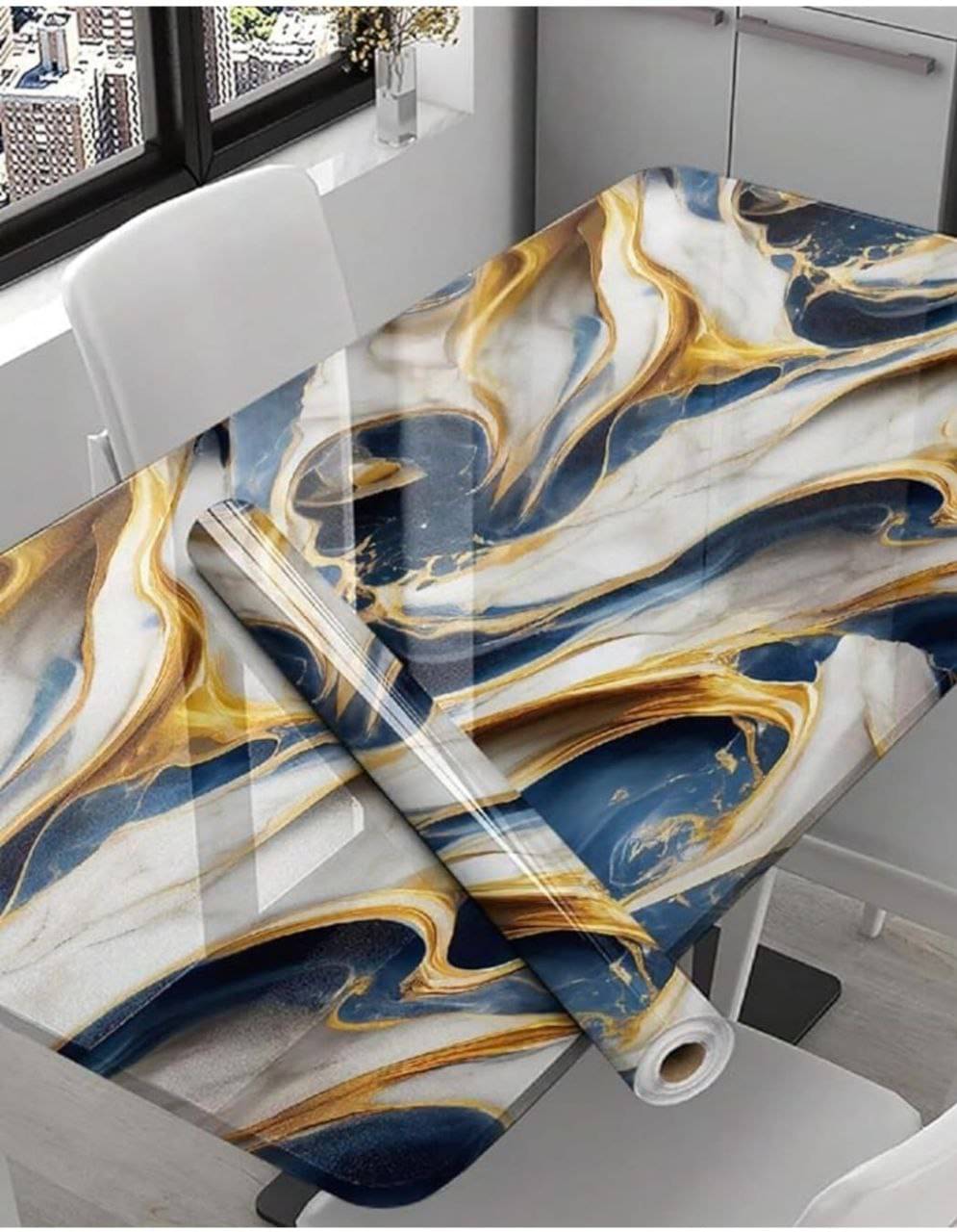 Smart Look Abstract Wallpaper ( 60 x 200 ) cm ( Pack of 1 ) Smart Look Abstract Wallpaper ( 60 x 200 ) cm ( Pack of 1 )