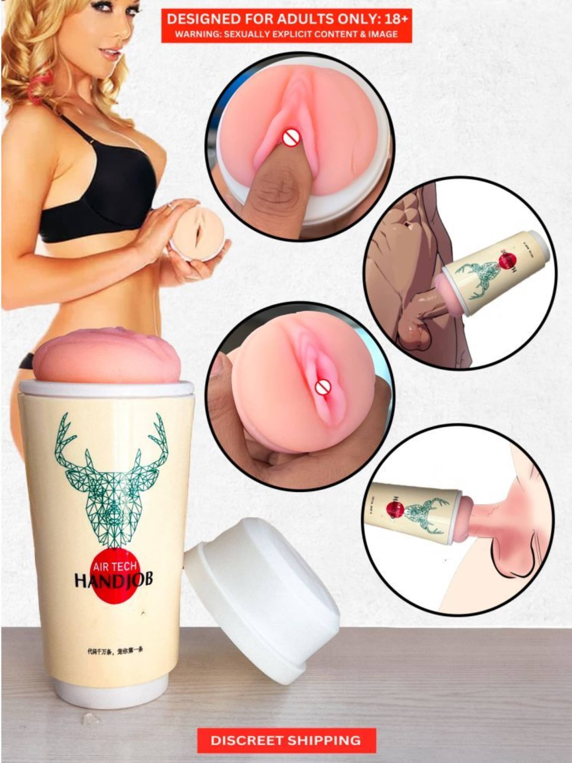 Tenga Airtech Handjob Masturbator - Premium Silicone Sleeve for Men's Pleasure BY-CRAZYNYT