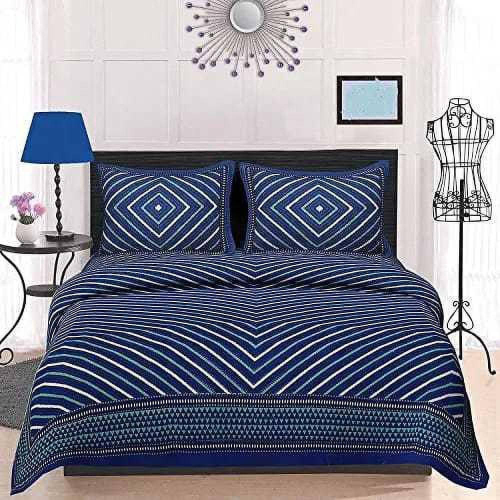     			WAR TRADE Cotton 1 Double Bedsheet with 2 Pillow Covers ( Yellow )
