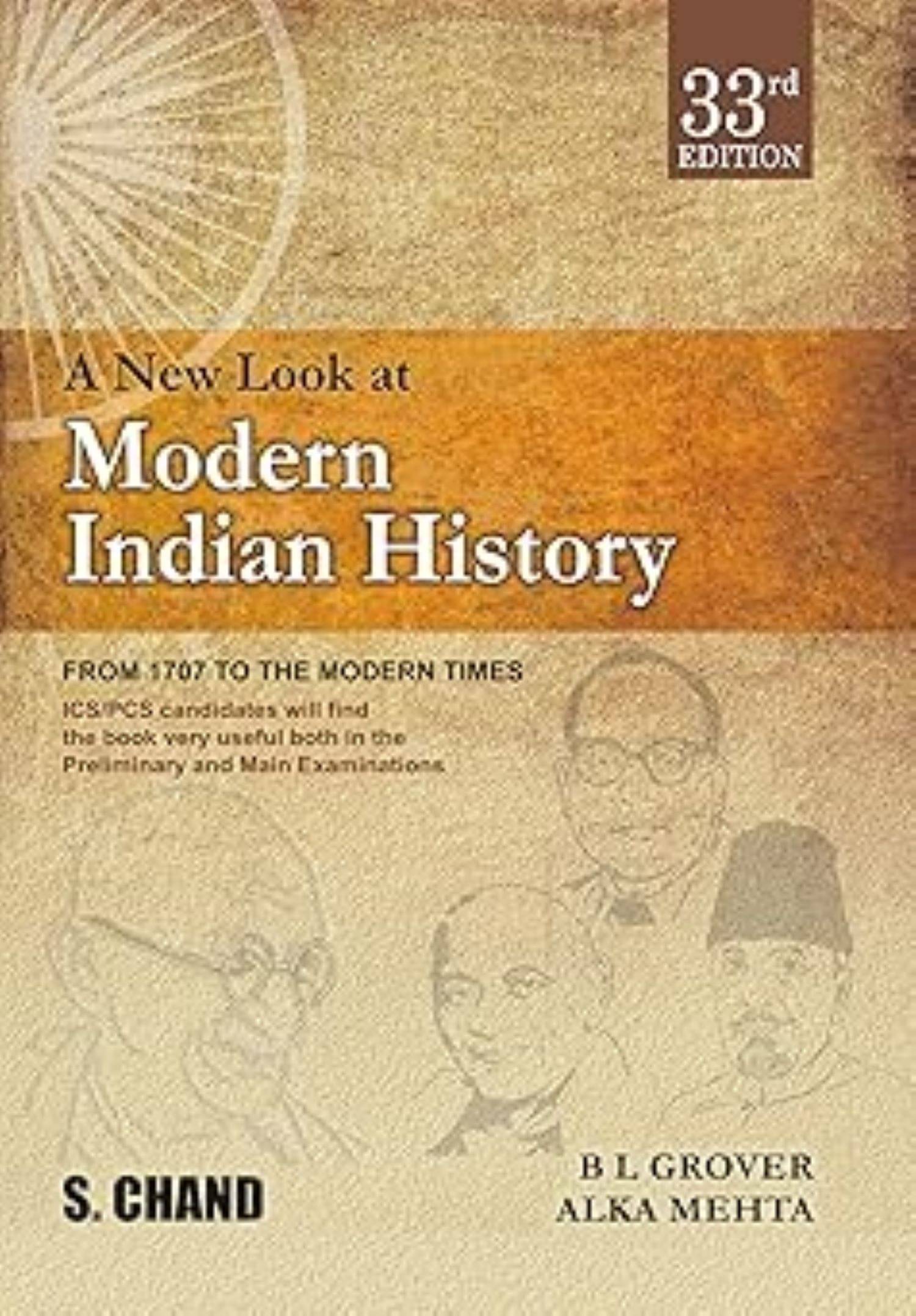     			A New Look At Modern Indian History 33Ed
