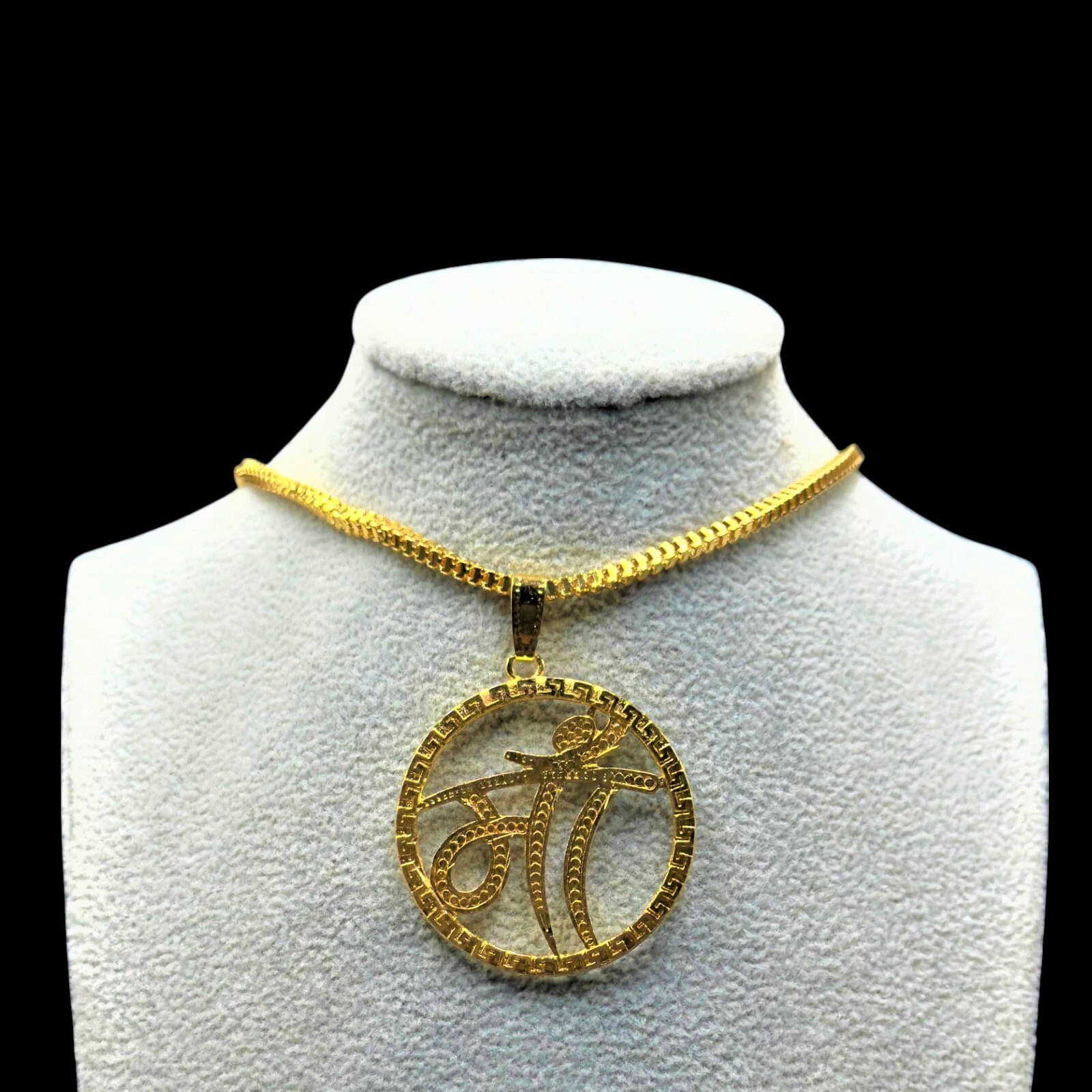     			AKLINA Gold Religious Pendant With Chain ( Pack of 1 )