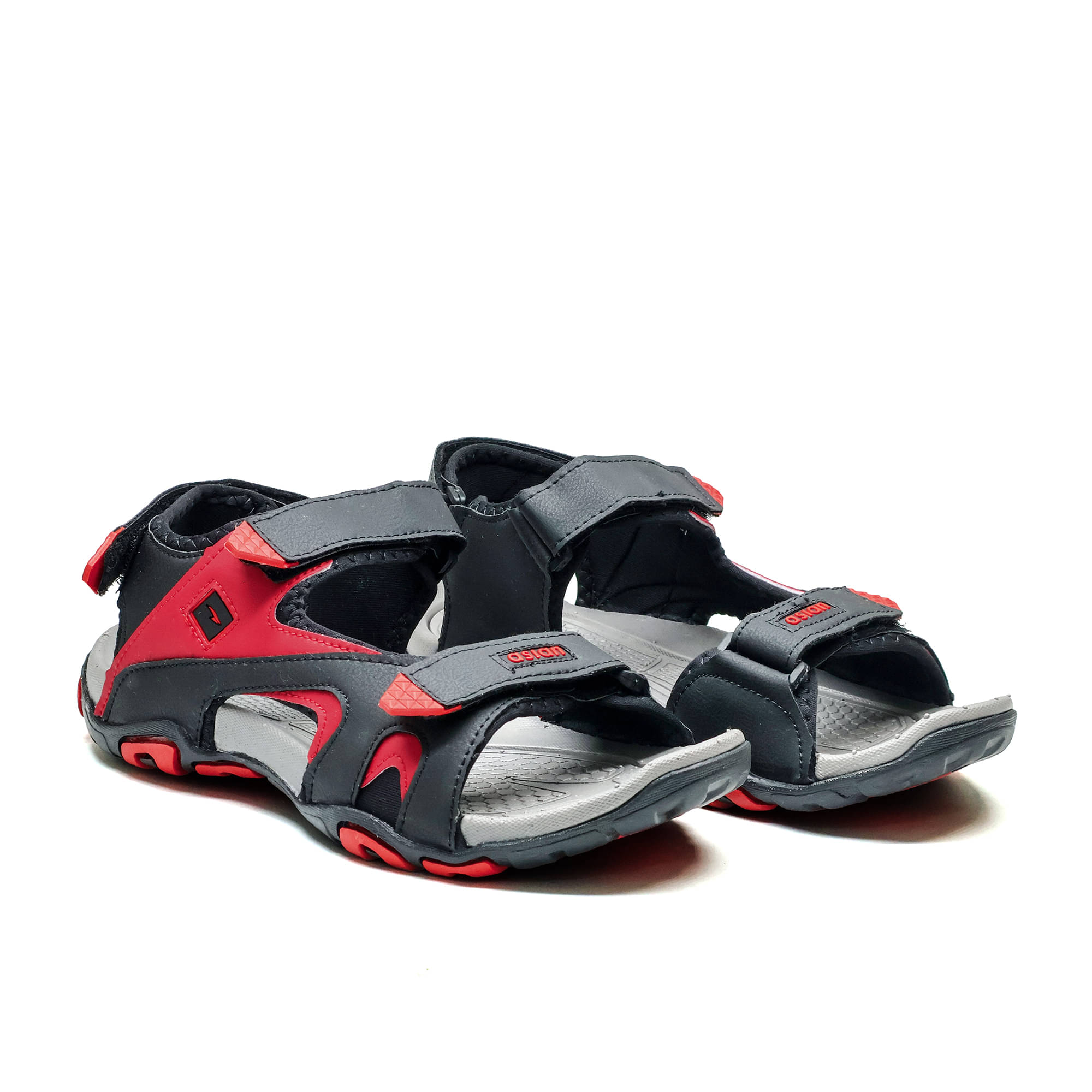     			ASIAN - Black Men's Floater Sandals