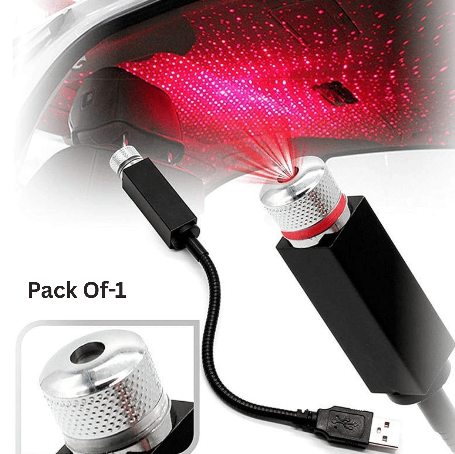Aksmit ( Pack Of-1 ) Red Light Usb Decorative Star Night Projector Light For Car Universal Atmosphere Lamp For Party Decoration Home Bedroom Car Interior Aksmit ( Pack Of-1 ) Red Light Usb Decorative Star Night Projector Light For Car Universal Atmosphere Lamp For Party Decoration Home Bedroom Car Interior