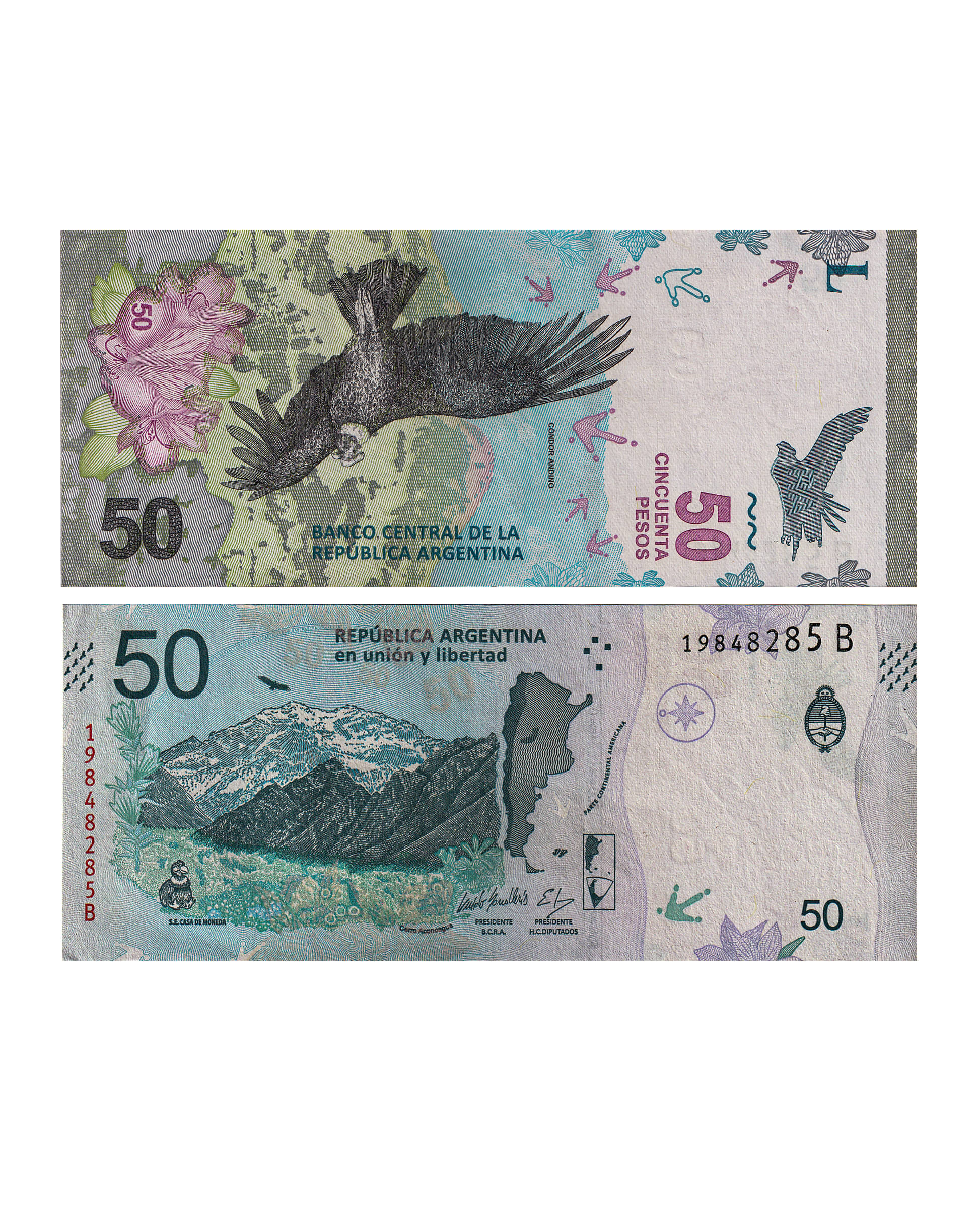 Argentina 50 Pesos UNC banknote for Collection/Project works.etc Argentina 50 Pesos UNC banknote for Collection/Project works.etc