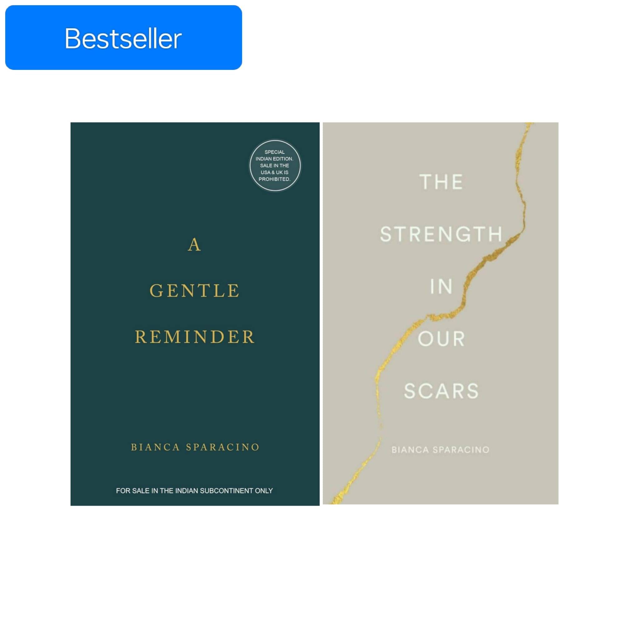 Bestselling Books The Strength In Our Scars & A Gentle Reminder By Bianca Sparacino. Bestselling Books The Strength In Our Scars & A Gentle Reminder By Bianca Sparacino.