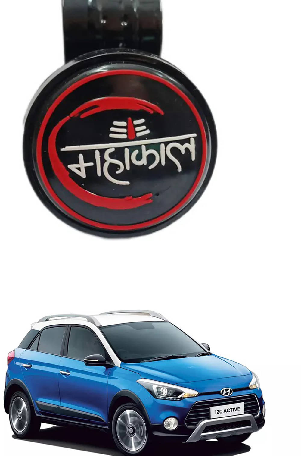 Car New Steering Knob (Mahakal) For Hyundai i20 Active Car New Steering Knob (Mahakal) For Hyundai i20 Active