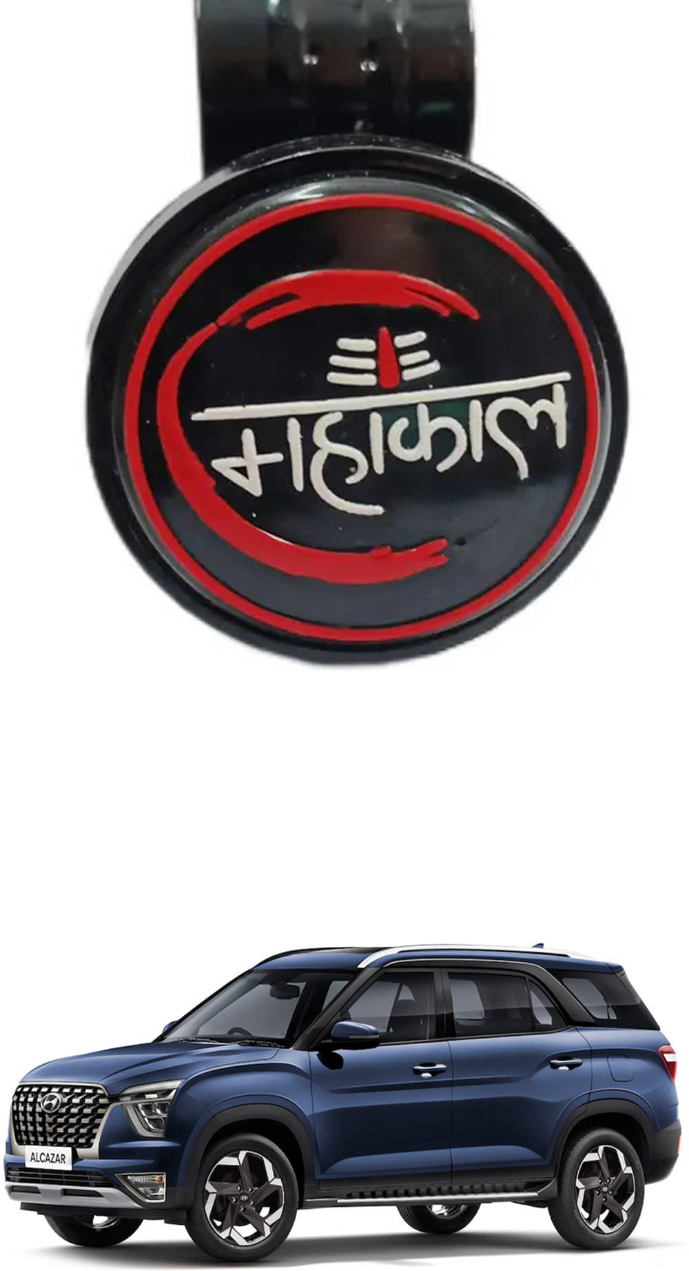 Car New Steering Knob (Mahakal) For Hyundai Alcazar     			Car New Steering Knob (Mahakal) For Hyundai Alcazar