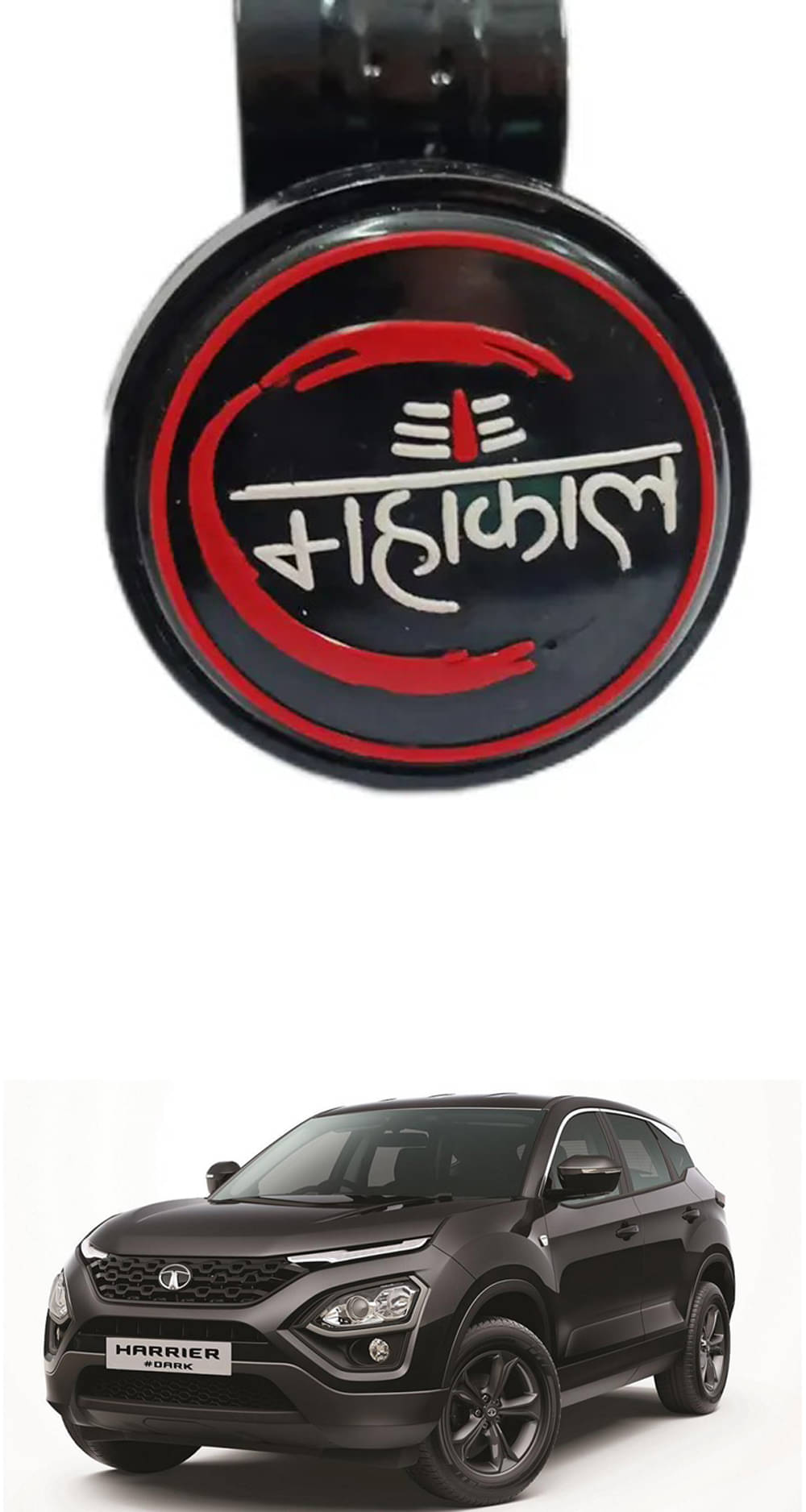 Car New Steering Knob (Mahakal) For Tata Harrier Car New Steering Knob (Mahakal) For Tata Harrier