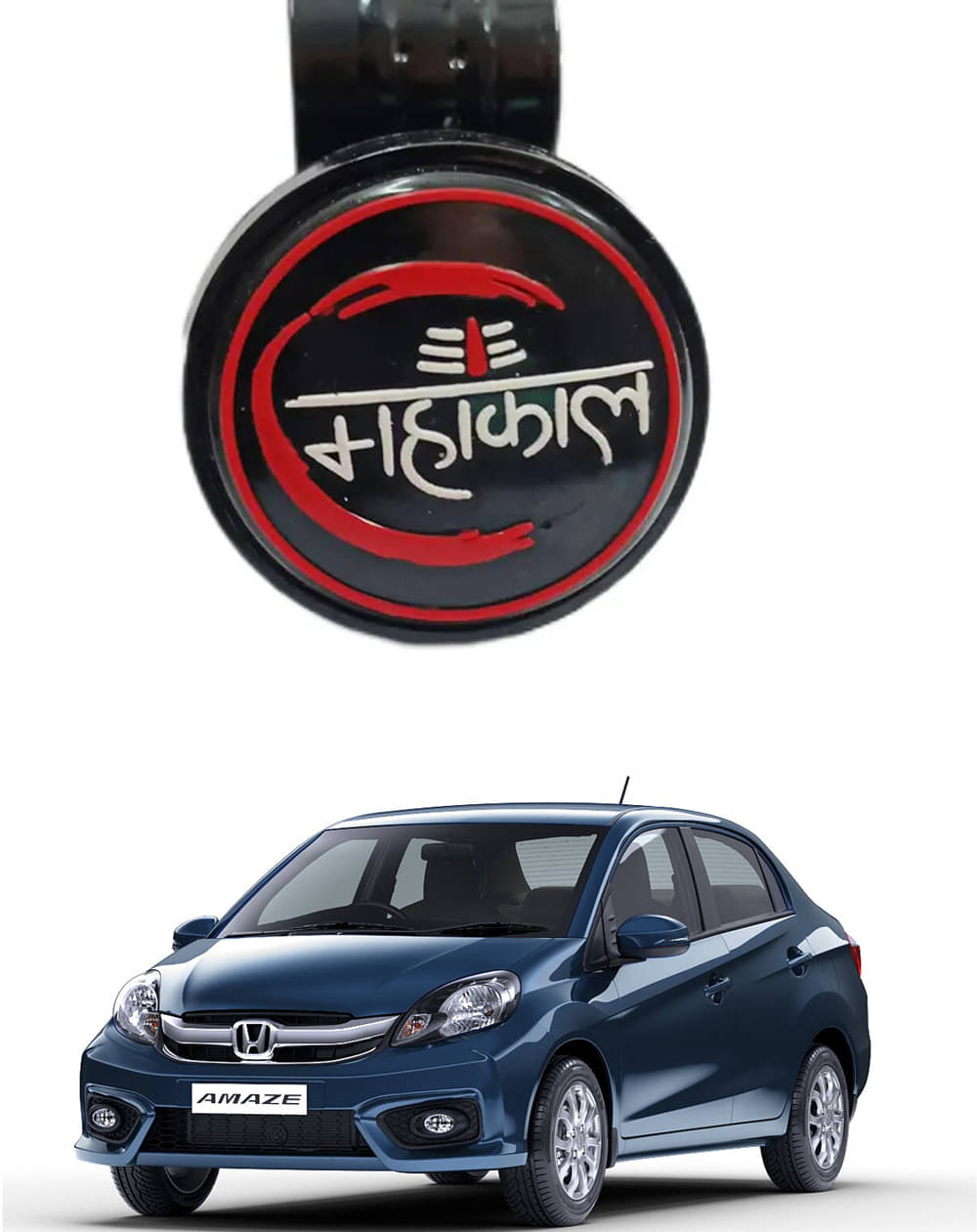 Car New Steering Knob (Mahakal) For Honda Amaze Car New Steering Knob (Mahakal) For Honda Amaze