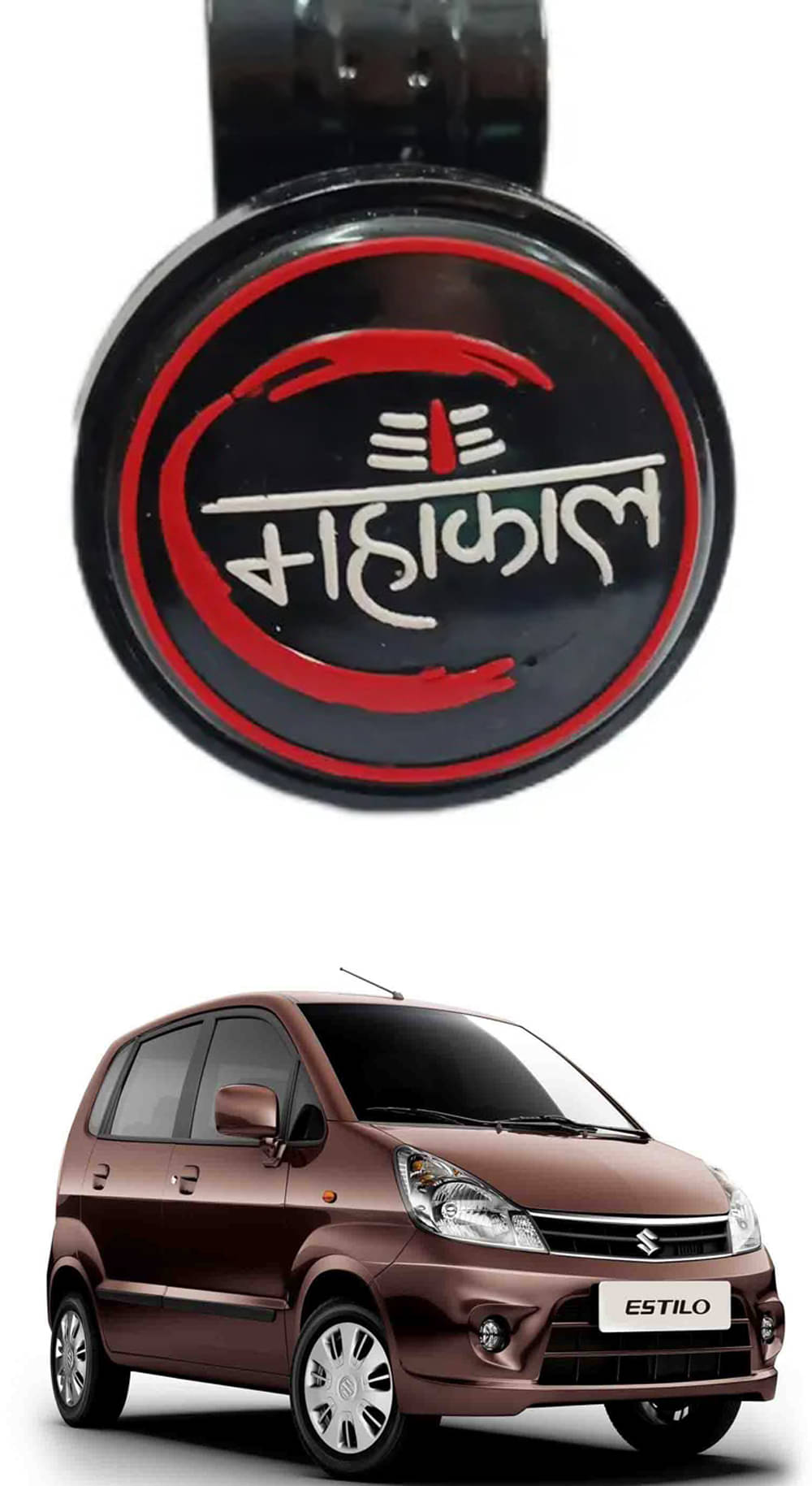 Car New Steering Knob (Mahakal) For Maruti Suzuki Zen Estilo Car New Steering Knob (Mahakal) For Maruti Suzuki Zen Estilo