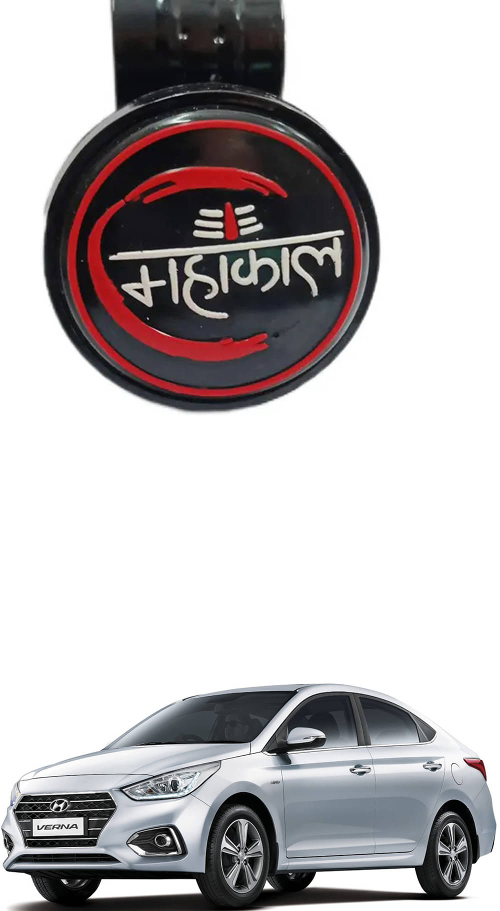 Car New Steering Knob (Mahakal) For Hyundai Verna Car New Steering Knob (Mahakal) For Hyundai Verna