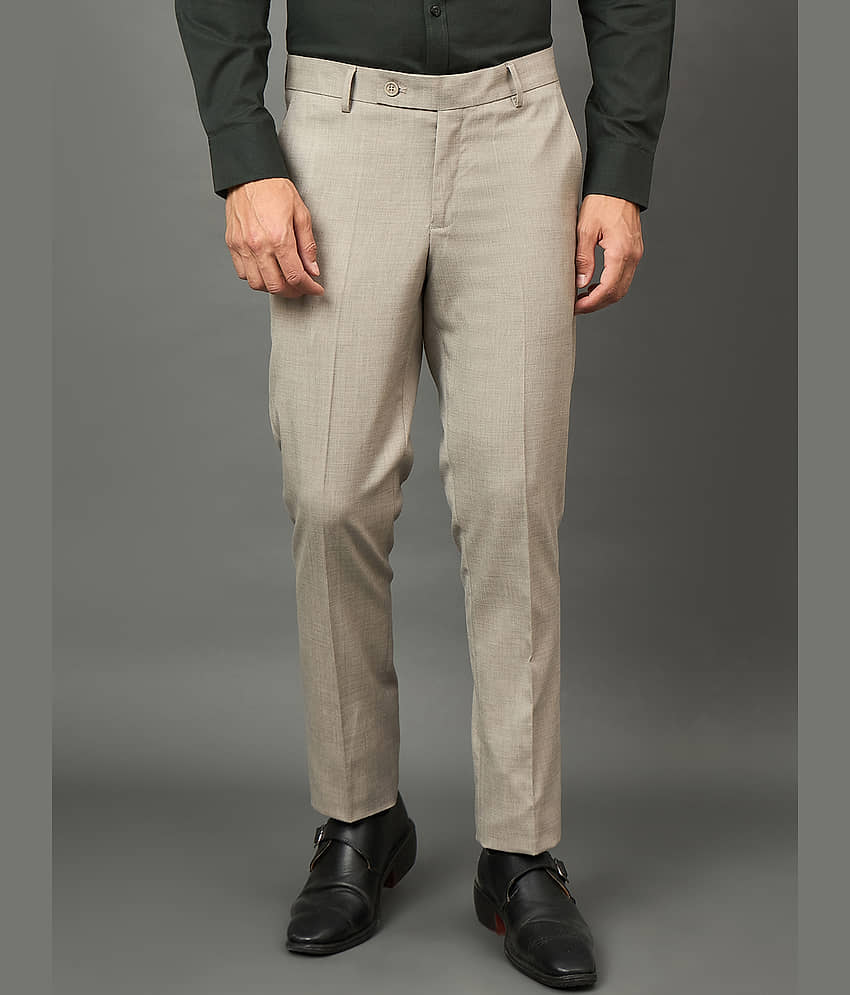 Club York Regular Flat Men's Formal Trouser - Beige ( Pack of 1 ) - Trousers | Buy online on ZillyBuy
