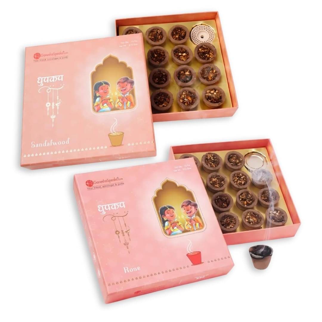     			Ganeshaspeaks Dhoop Rose,Pure Sandal 300 gm ( Pack of 2 )