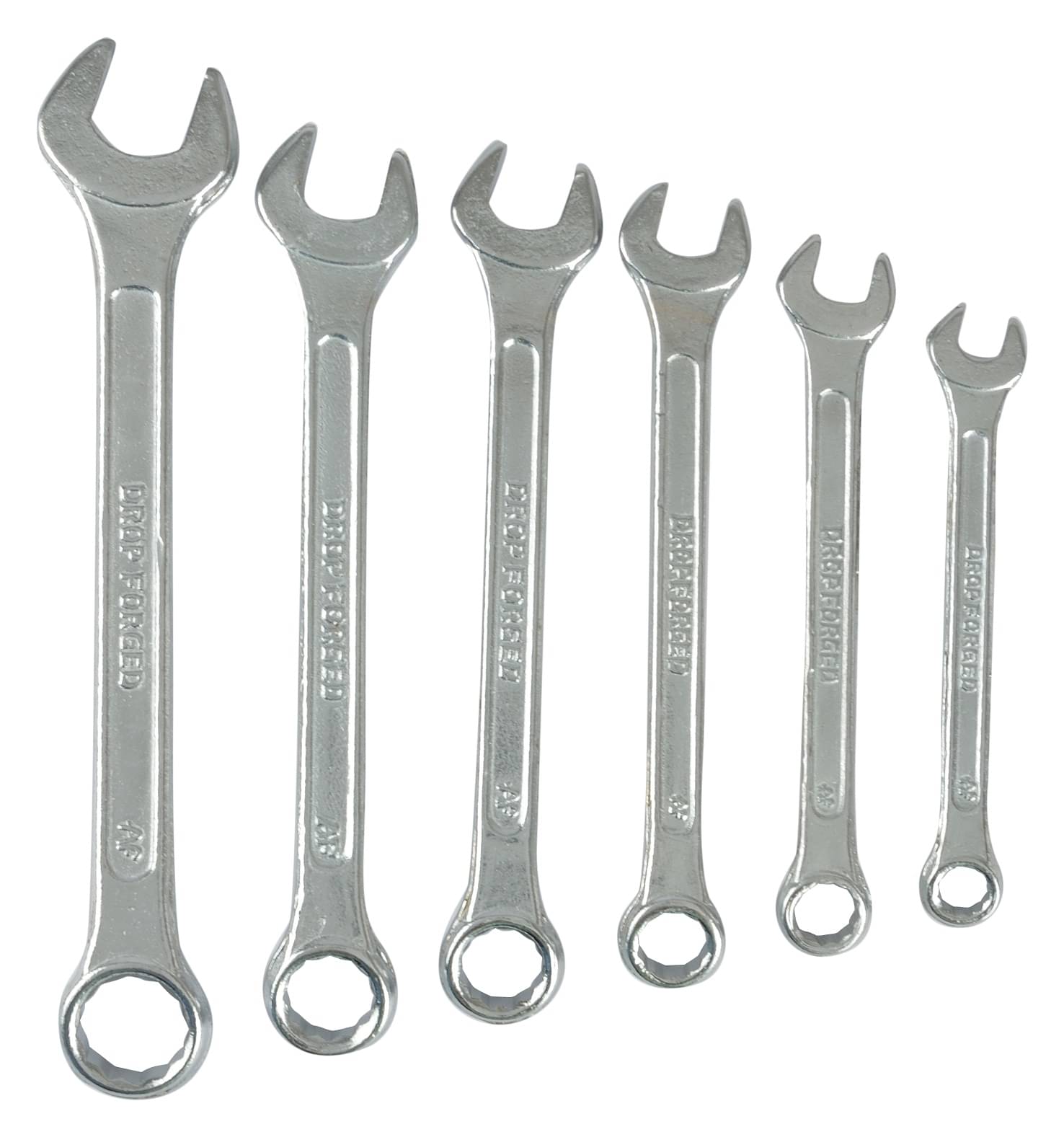 Globus 216 Combination Spanner Recessed panel Set/6 Pcs ( 8-17MM) In Clip , Chrome finish Globus 216 Combination Spanner Recessed panel Set/6 Pcs ( 8-17MM) In Clip , Chrome finish
