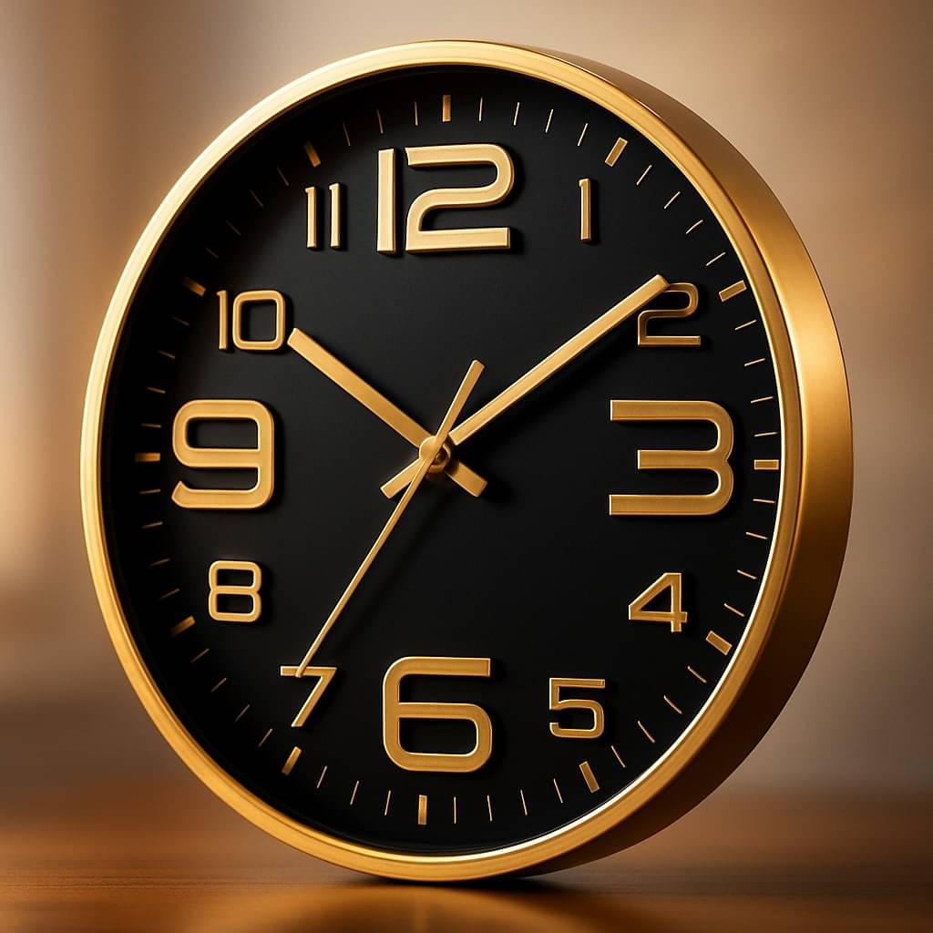     			GrabBasket Circular Analog Wall Clock