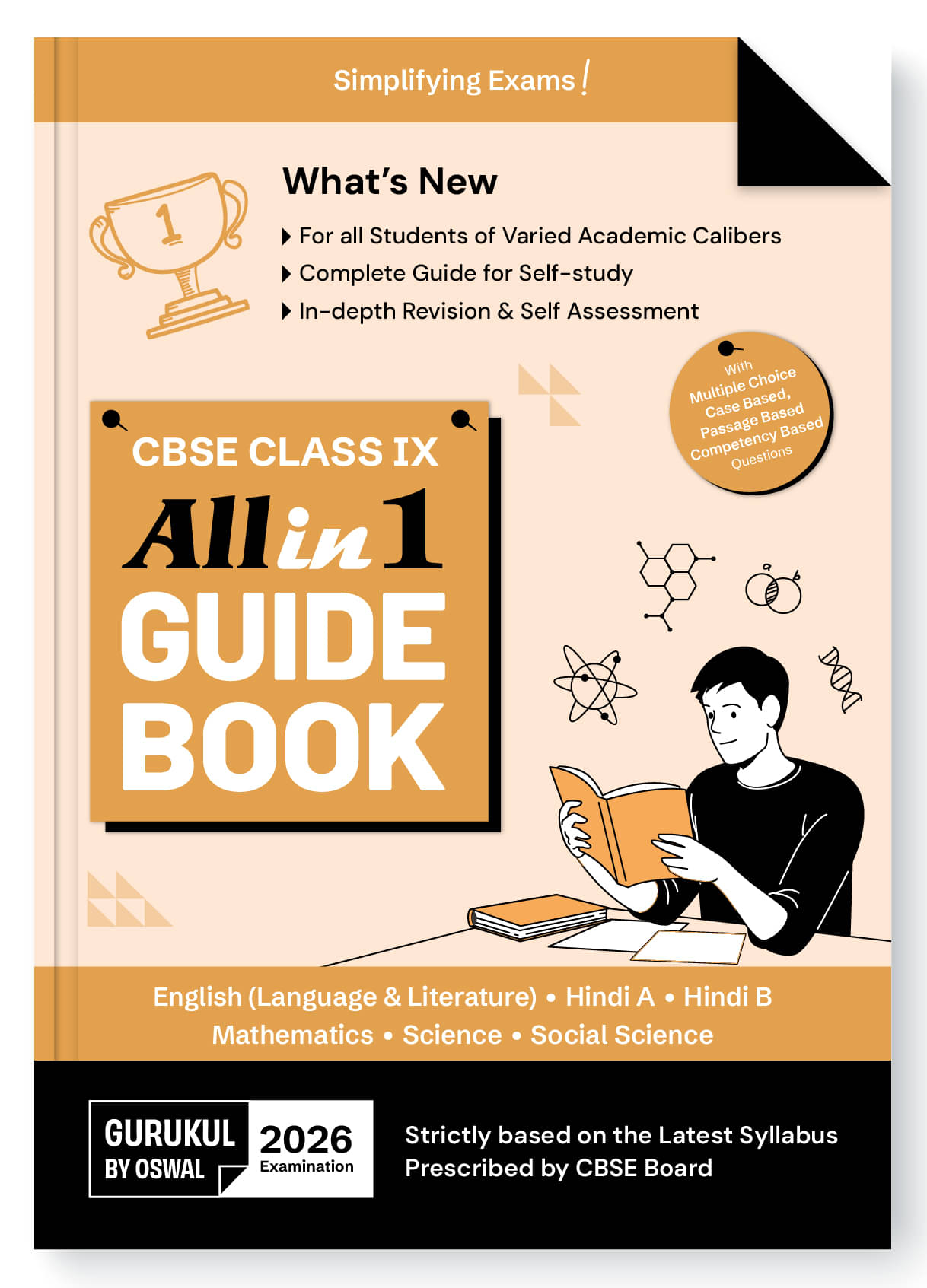 Gurukul By Oswal All in 1 Guide Book for CBSE Class 9 Exam 2026 - NCERT Questions, Latest Syllabus Pattern MCQs/Case/ Passage/Competency Based (Engli Gurukul By Oswal All in 1 Guide Book for CBSE Class 9 Exam 2026 - NCERT Questions, Latest Syllabus Pattern MCQs/Case/ Passage/Competency Based (Engli