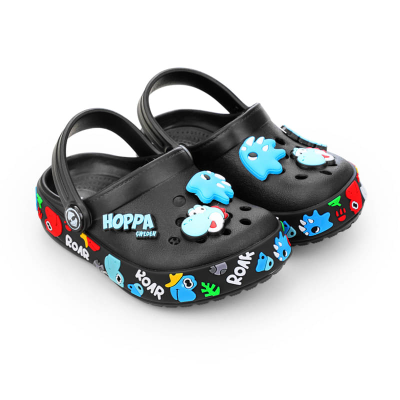     			HOPPA - Black Boy's Clogs ( 1 Pair )