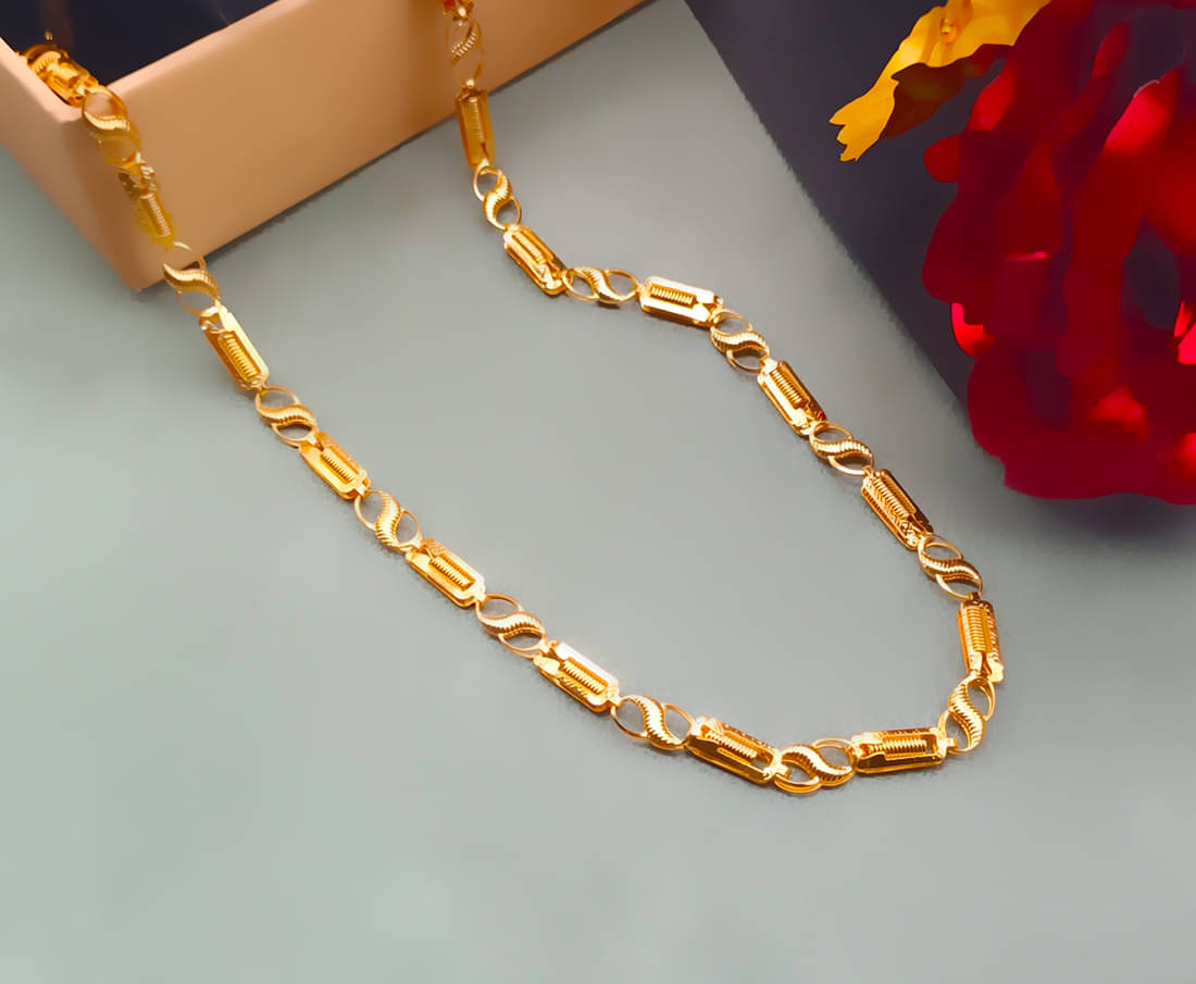     			JIPPA Gold Plated Chain ( Set of 1 )