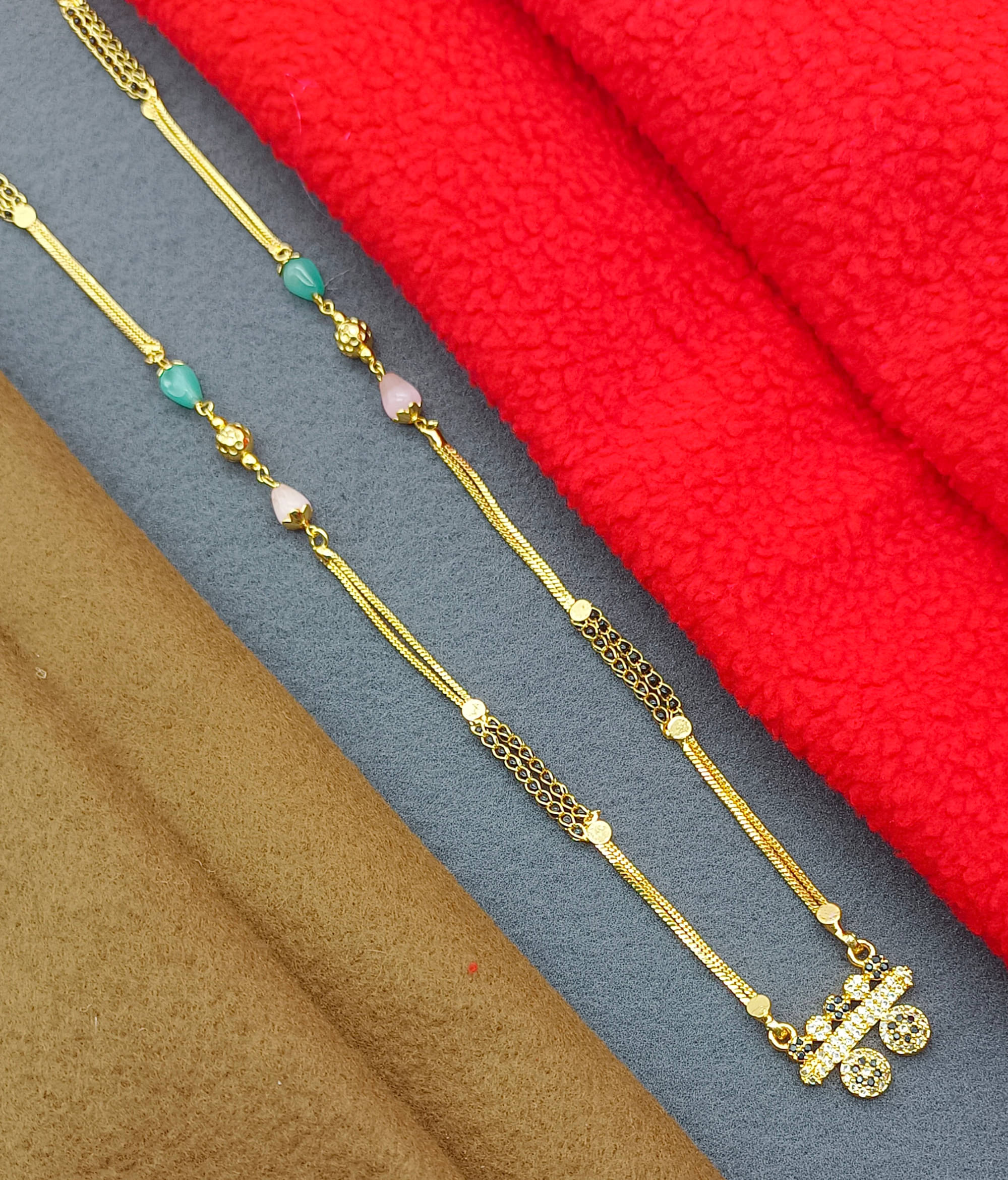 JIPPA Golden Mangalsutra ( Pack of 1 )     			JIPPA Golden Mangalsutra ( Pack of 1 )
