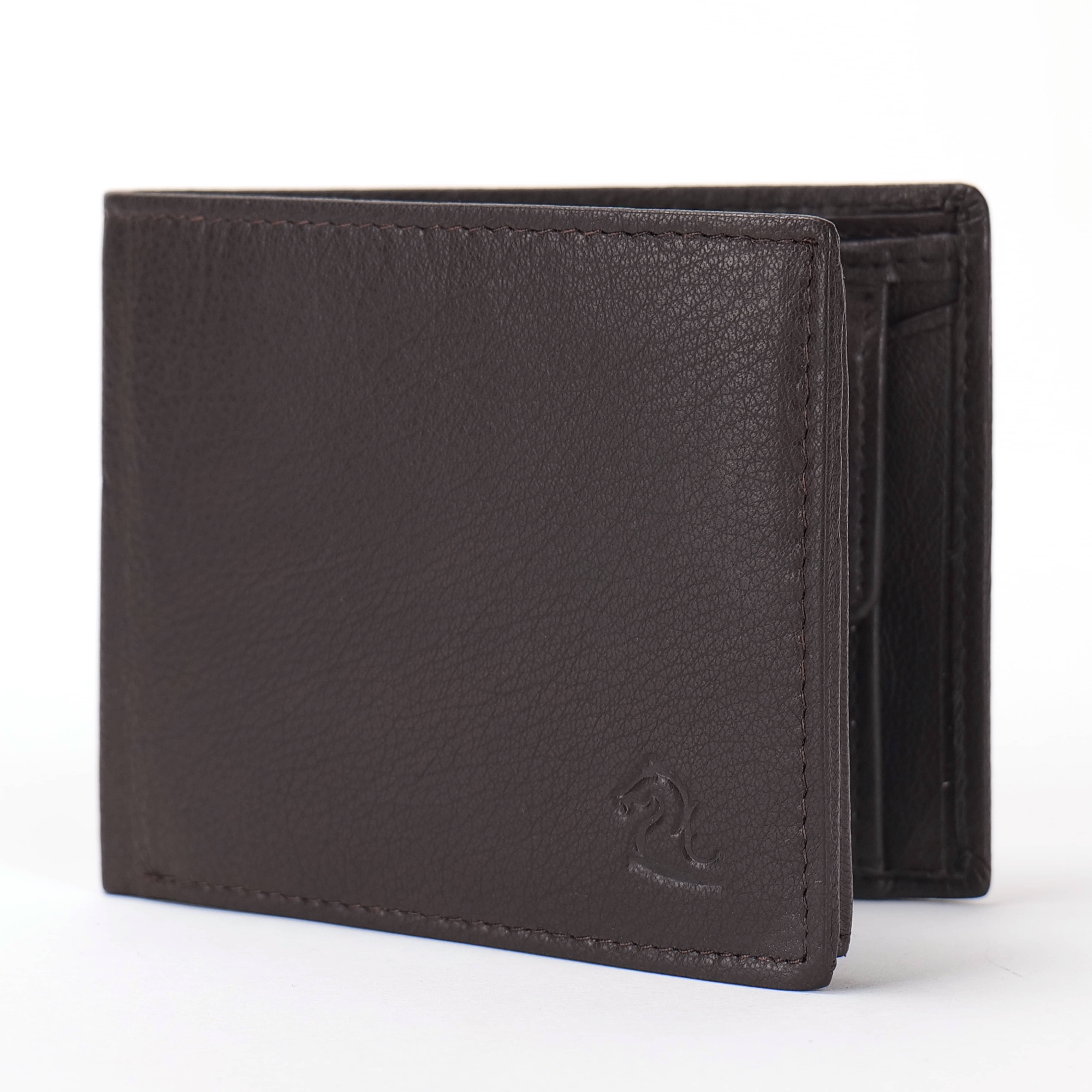     			Kara Leather Solid Men's Two Fold Wallet With 10 Slots For Card ( Brown , Pack of 1 )