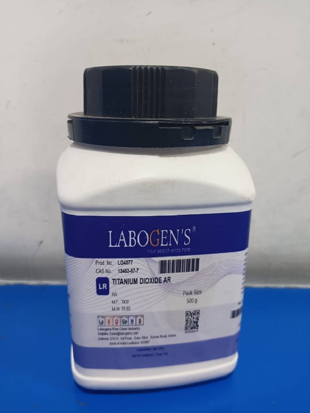     			LABOGENS TITANIUM DIOXIDE AR 500GM