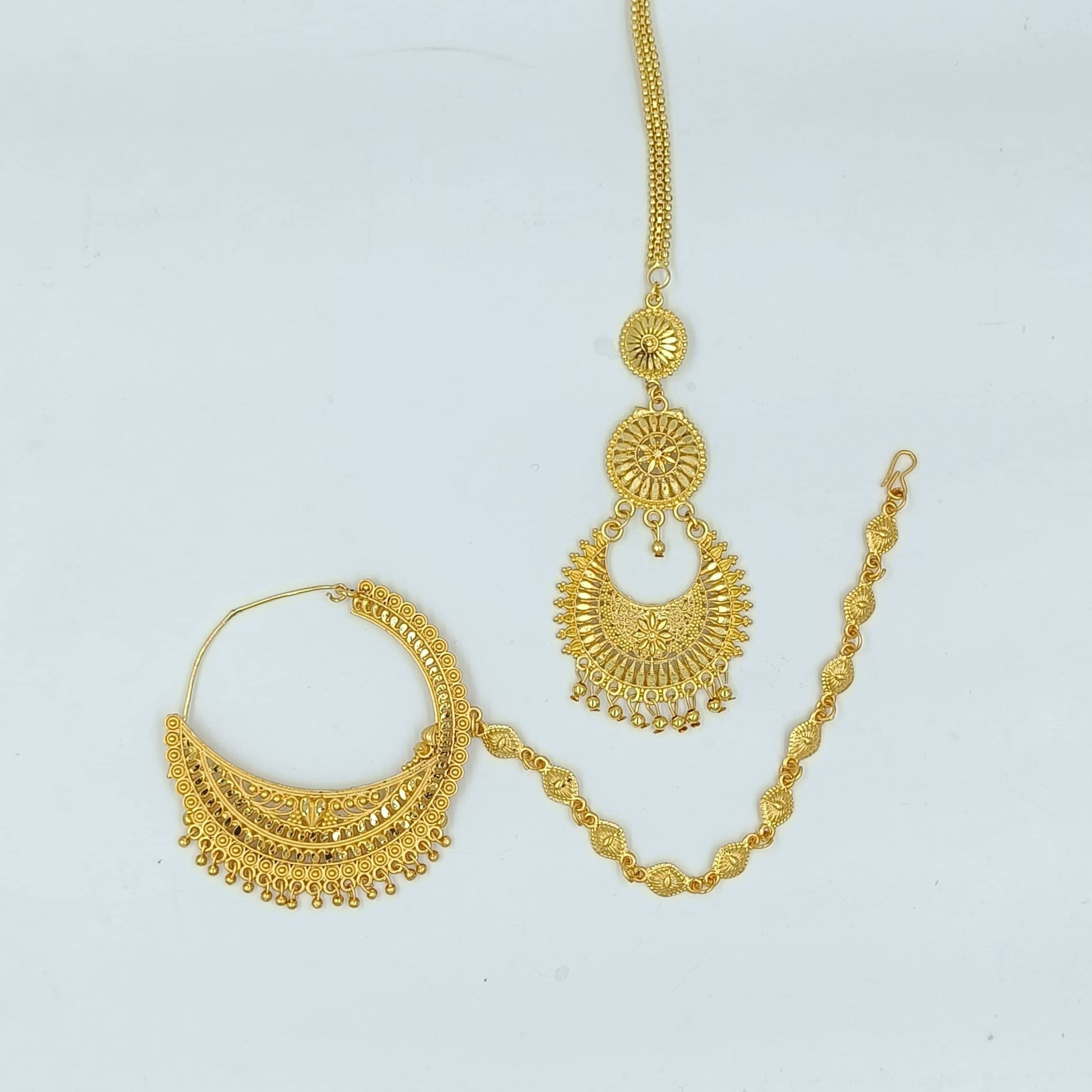 MEHAK CREATION Gold-plated Plated Alloy Nathiya () MEHAK CREATION Gold-plated Plated Alloy Nathiya ()