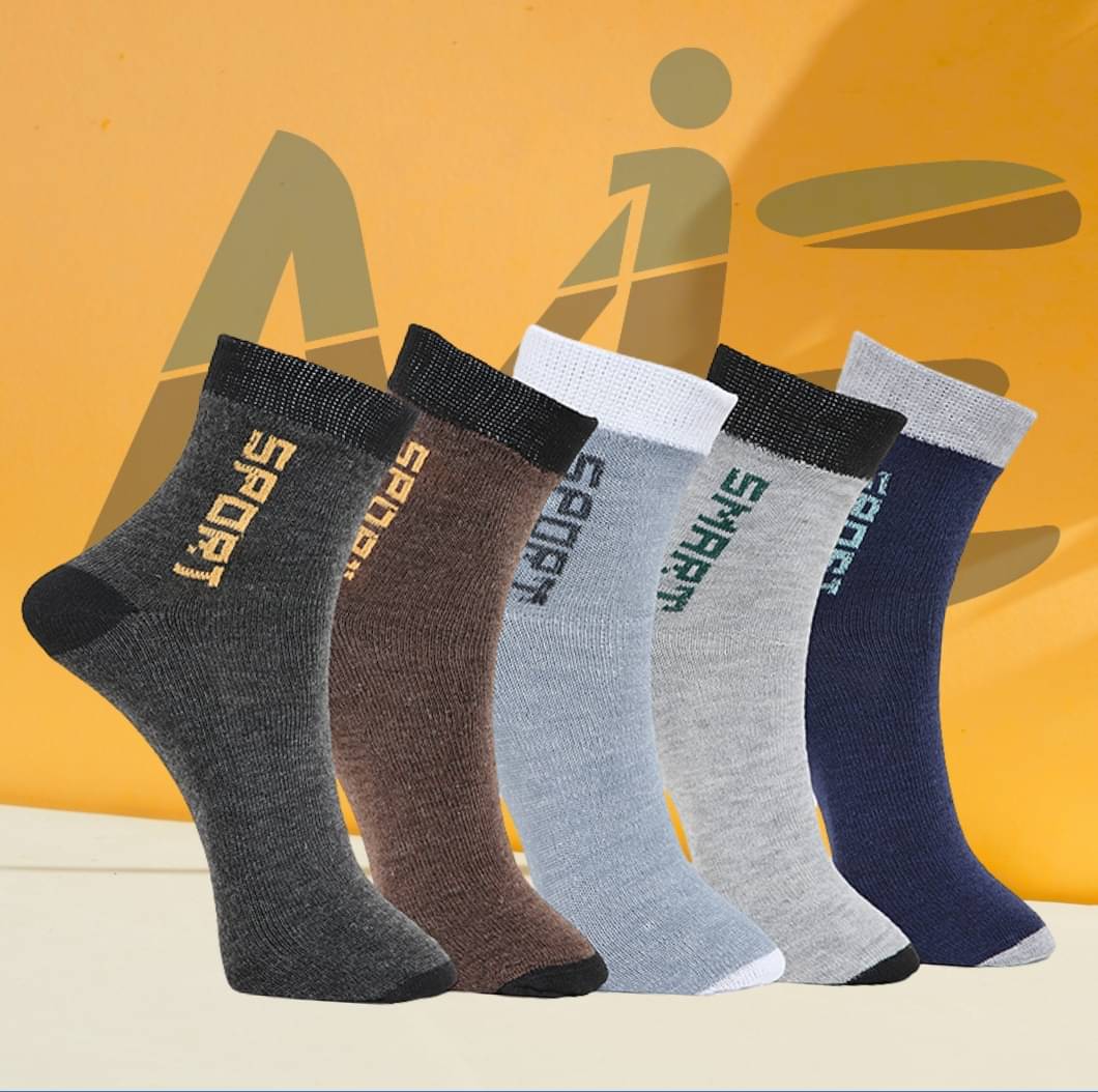     			MJE Pack of 5 Men's Cotton Blend Ankle Length Socks ( Multicolor )