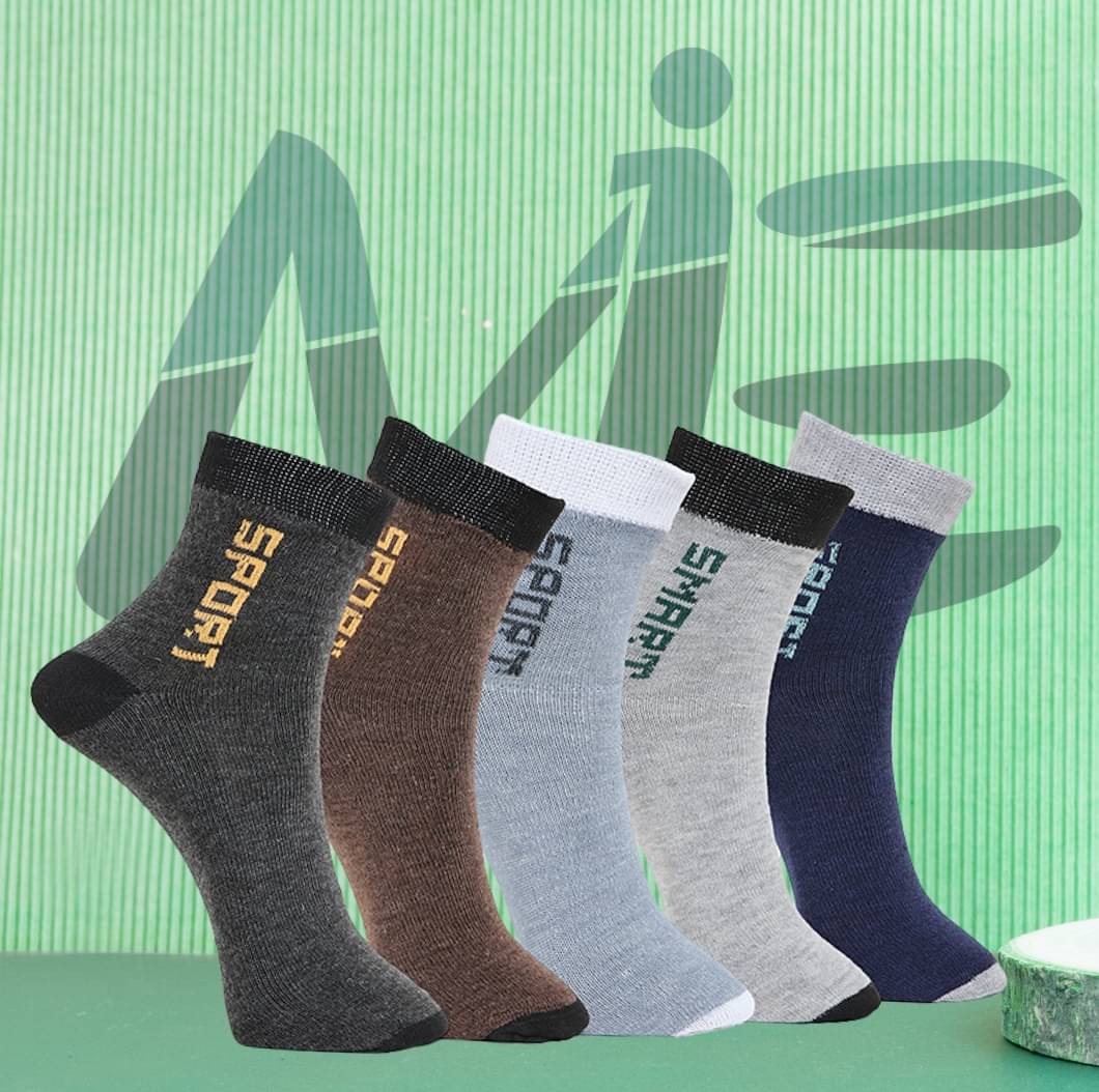     			MJE Pack of 5 Men's Cotton Blend Ankle Length Socks ( Multicolor )