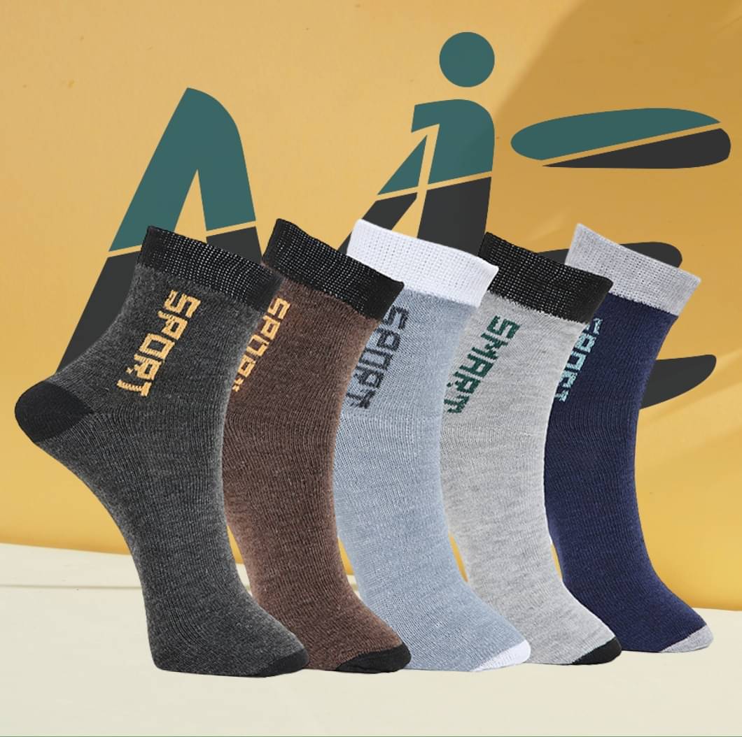 MJE Pack of 5 Men's Cotton Blend Ankle Length Socks ( Multicolor ) MJE Pack of 5 Men's Cotton Blend Ankle Length Socks ( Multicolor )