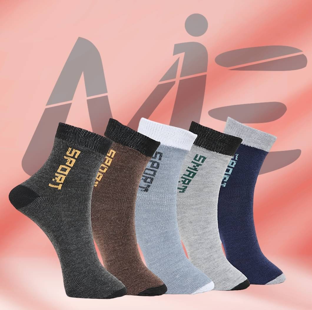     			MJE Pack of 5 Men's Cotton Blend Ankle Length Socks ( Multicolor )