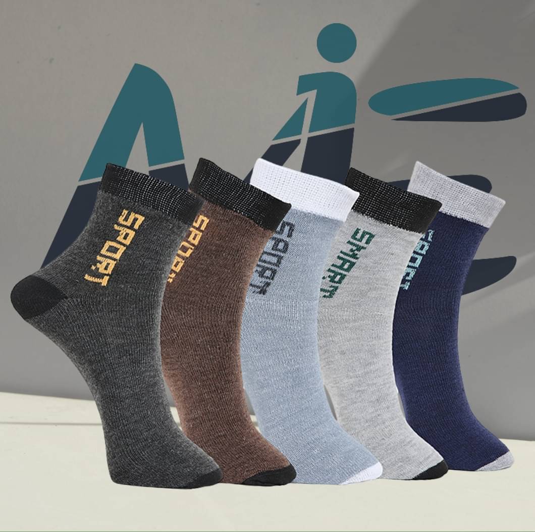 MJE Pack of 5 Men's Cotton Blend Ankle Length Socks ( Multicolor )     			MJE Pack of 5 Men's Cotton Blend Ankle Length Socks ( Multicolor )