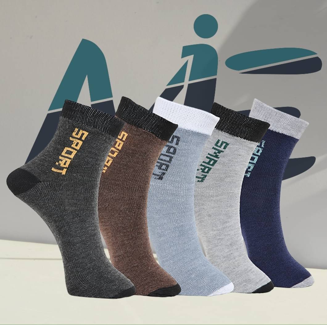     			MJE Pack of 5 Men's Cotton Blend Ankle Length Socks ( Multicolor )