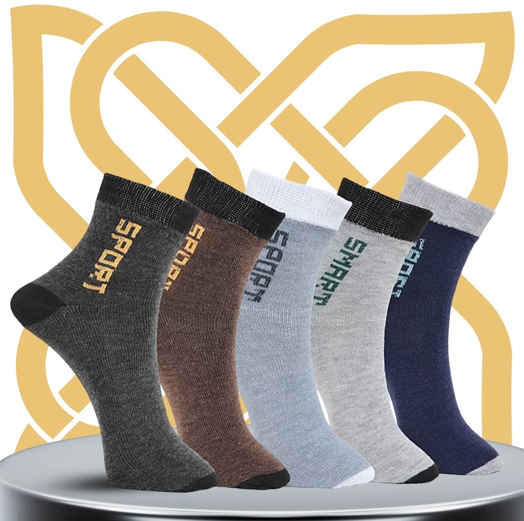 MJE Pack of 5 Men's Cotton Blend Ankle Length Socks ( Multicolor )     			MJE Pack of 5 Men's Cotton Blend Ankle Length Socks ( Multicolor )