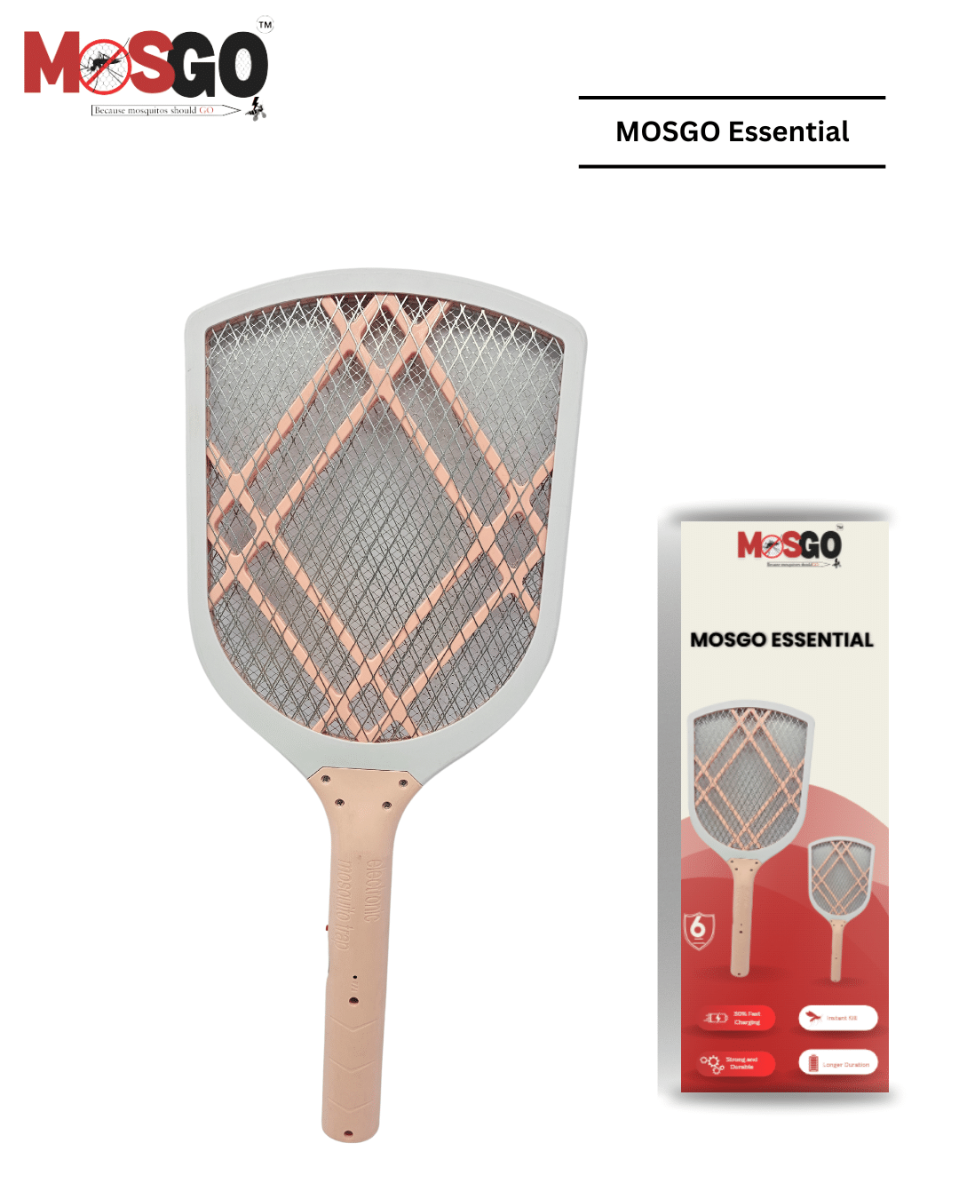     			MOSGO ESSENTIAL MOSQUITO RACKET