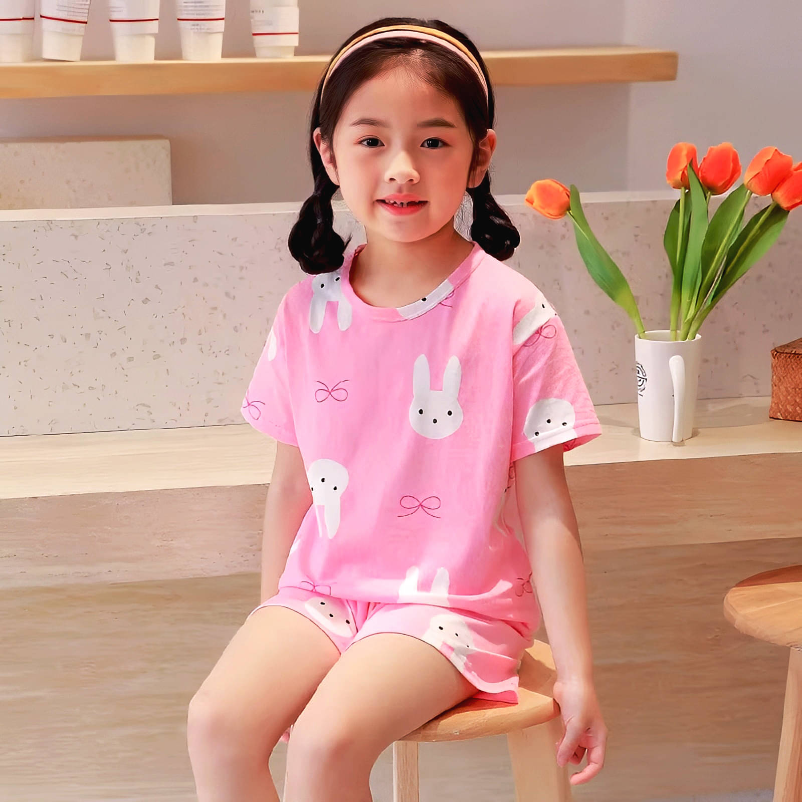     			MR TREND Pack of 1 Baby Girls Cotton Blend Nightdress