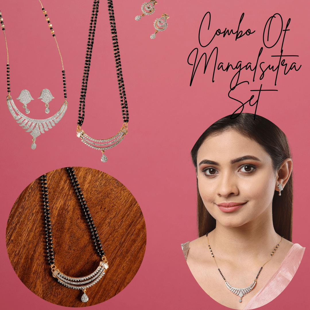     			Opus Gems Black Mangalsutra Set ( Pack of 2 )