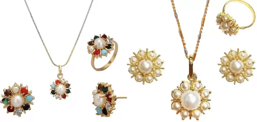 Opus Gems Golden Pendant set ( Pack of 2 ) Opus Gems Golden Pendant set ( Pack of 2 )