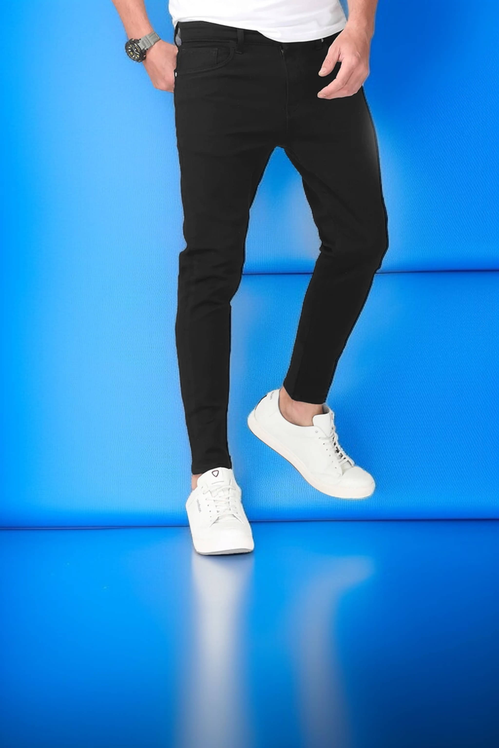     			POKHINDA Slim Fit Basic Men's Jeans - Black ( Pack of 1 )
