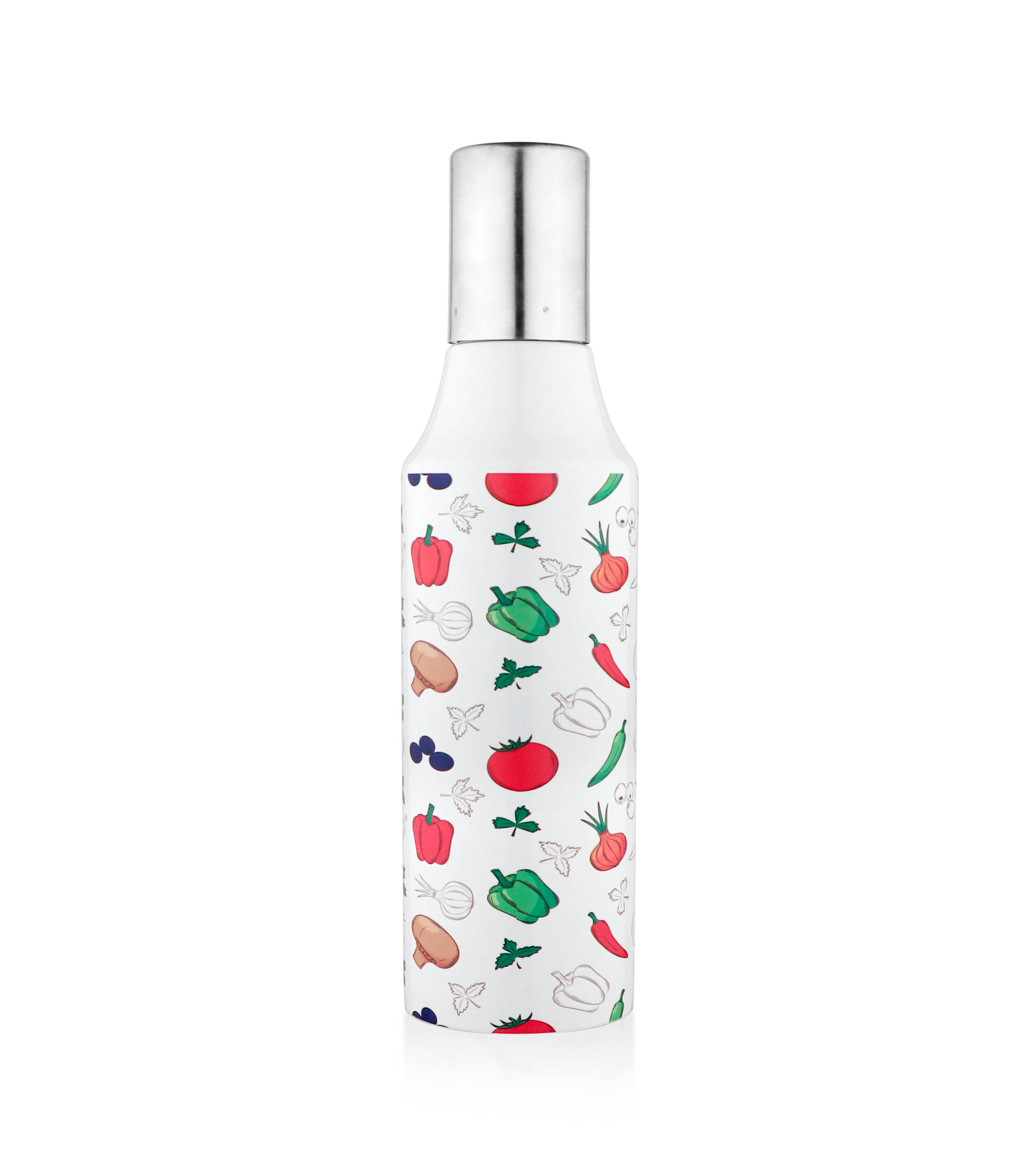    			Purex. UV Printed White Stainless Steel Water Bottle 1000 mL ( Set of 1 )