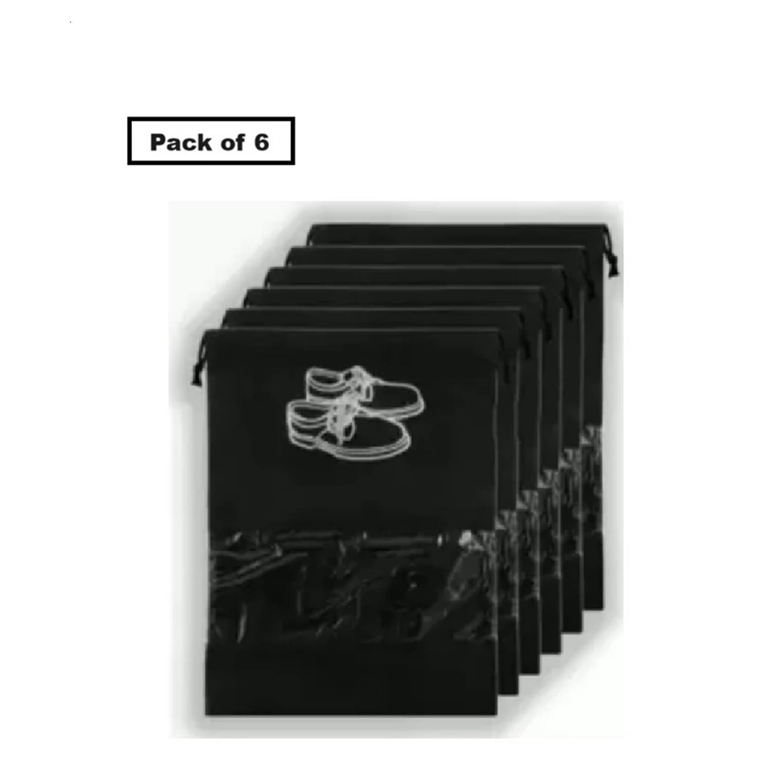     			Qin Pin Black Portable Two Shoes Organizer