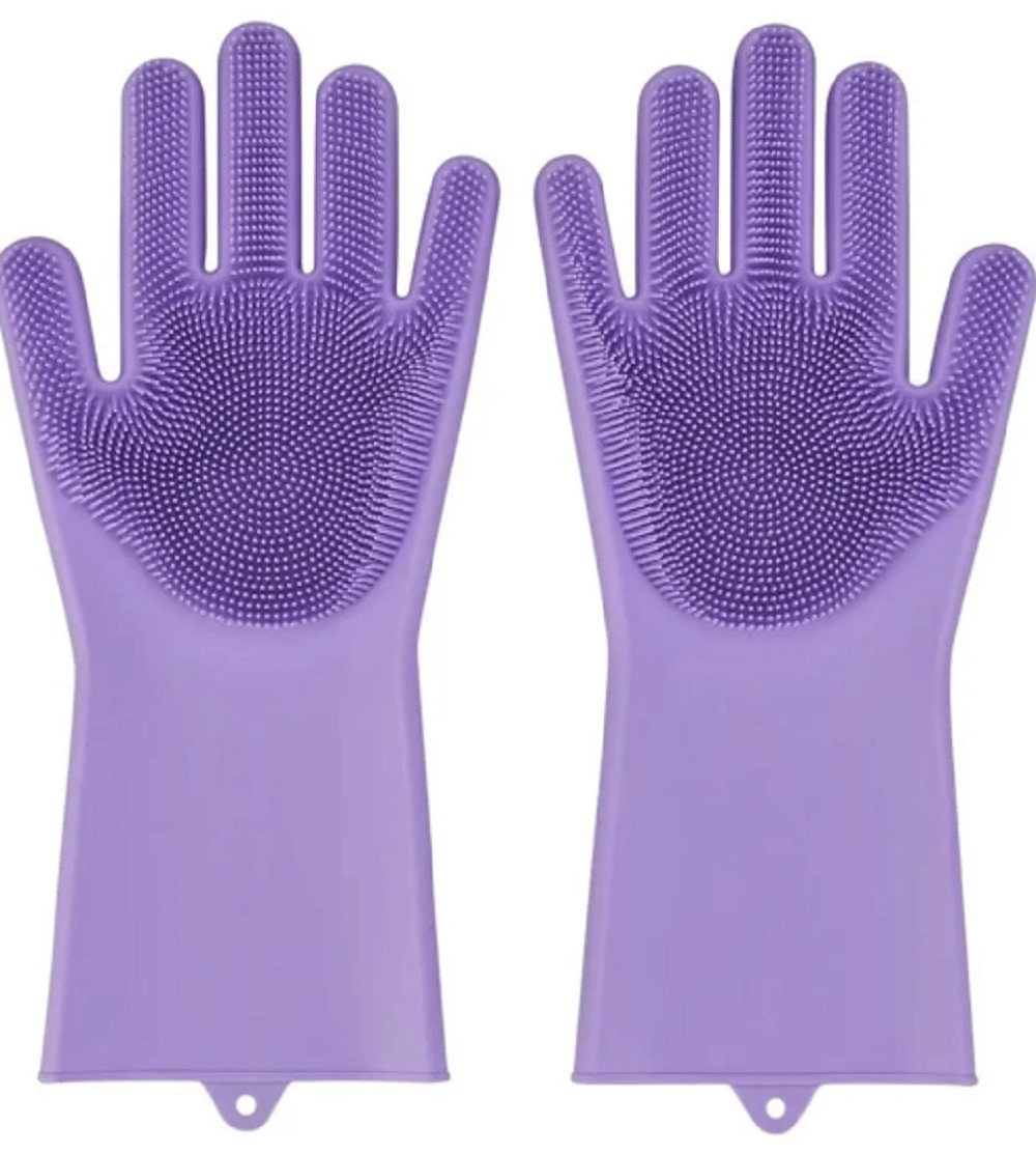     			Qin Pin Multicolor Silicone Medium Cleaning Gloves ( Pack of 1 )