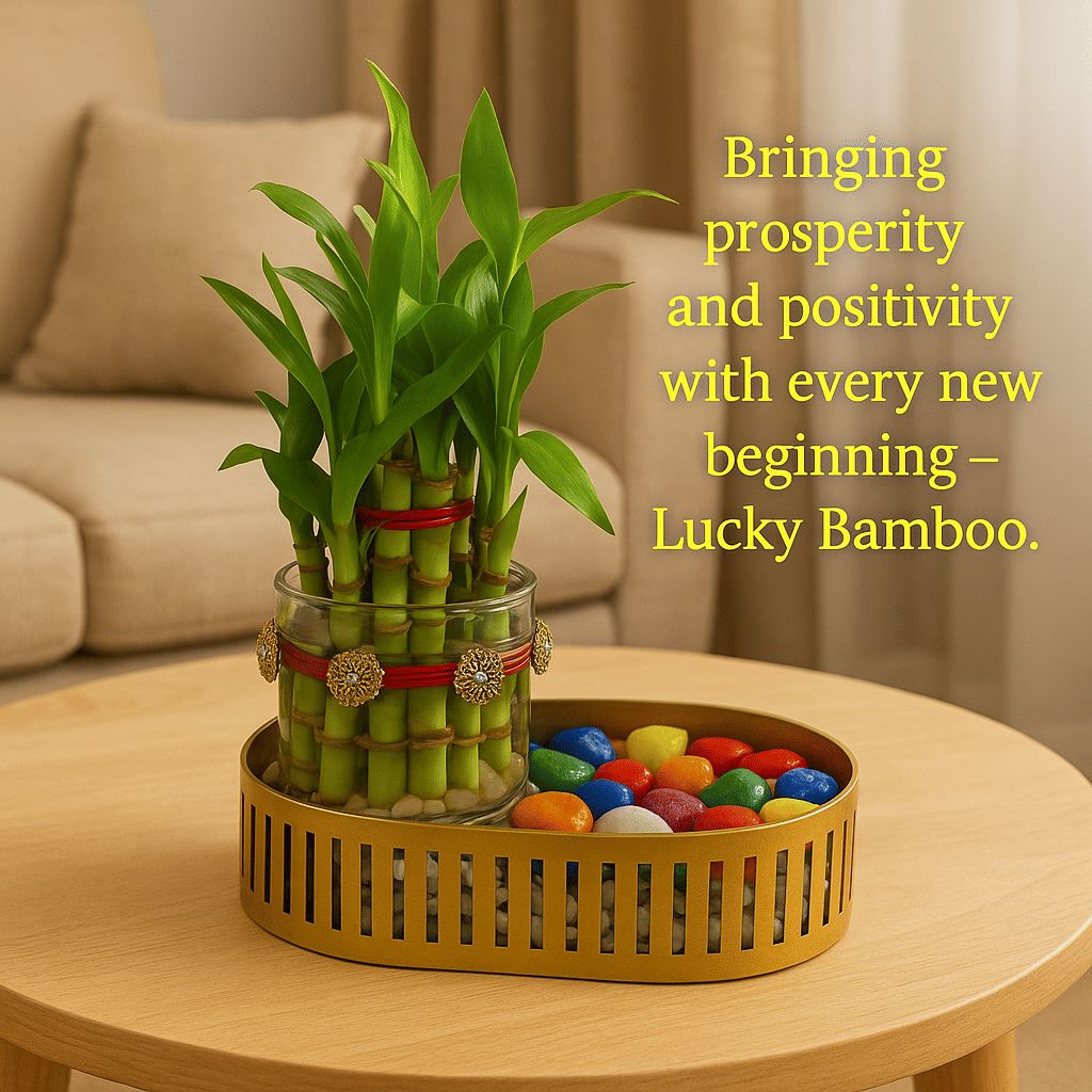 R.R.V. International Indoor Bamboo Plant ( Pack of 1 )