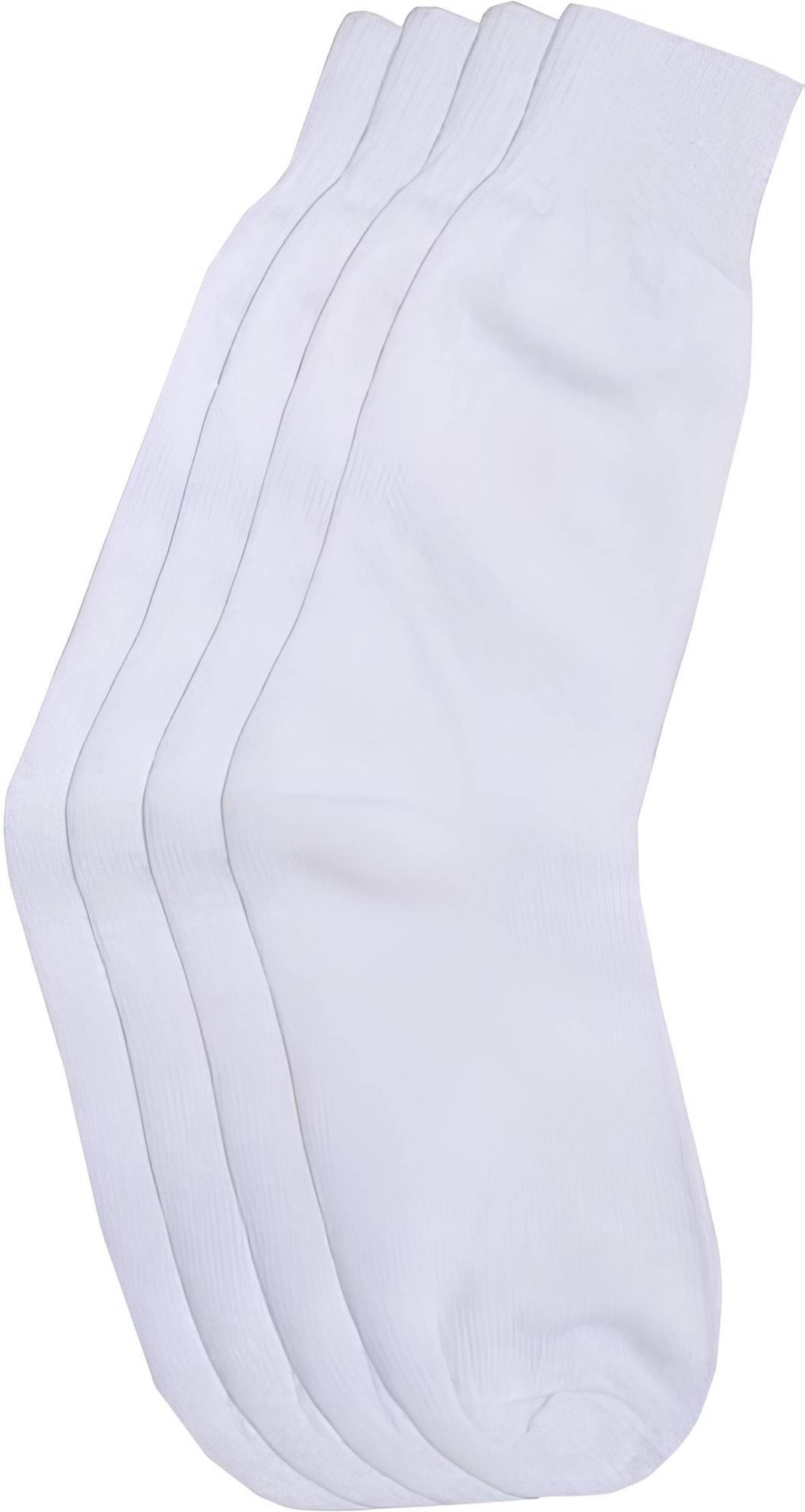     			Reoutlook Pack of 4 Unisex for Baby Cotton School Socks ( White )
