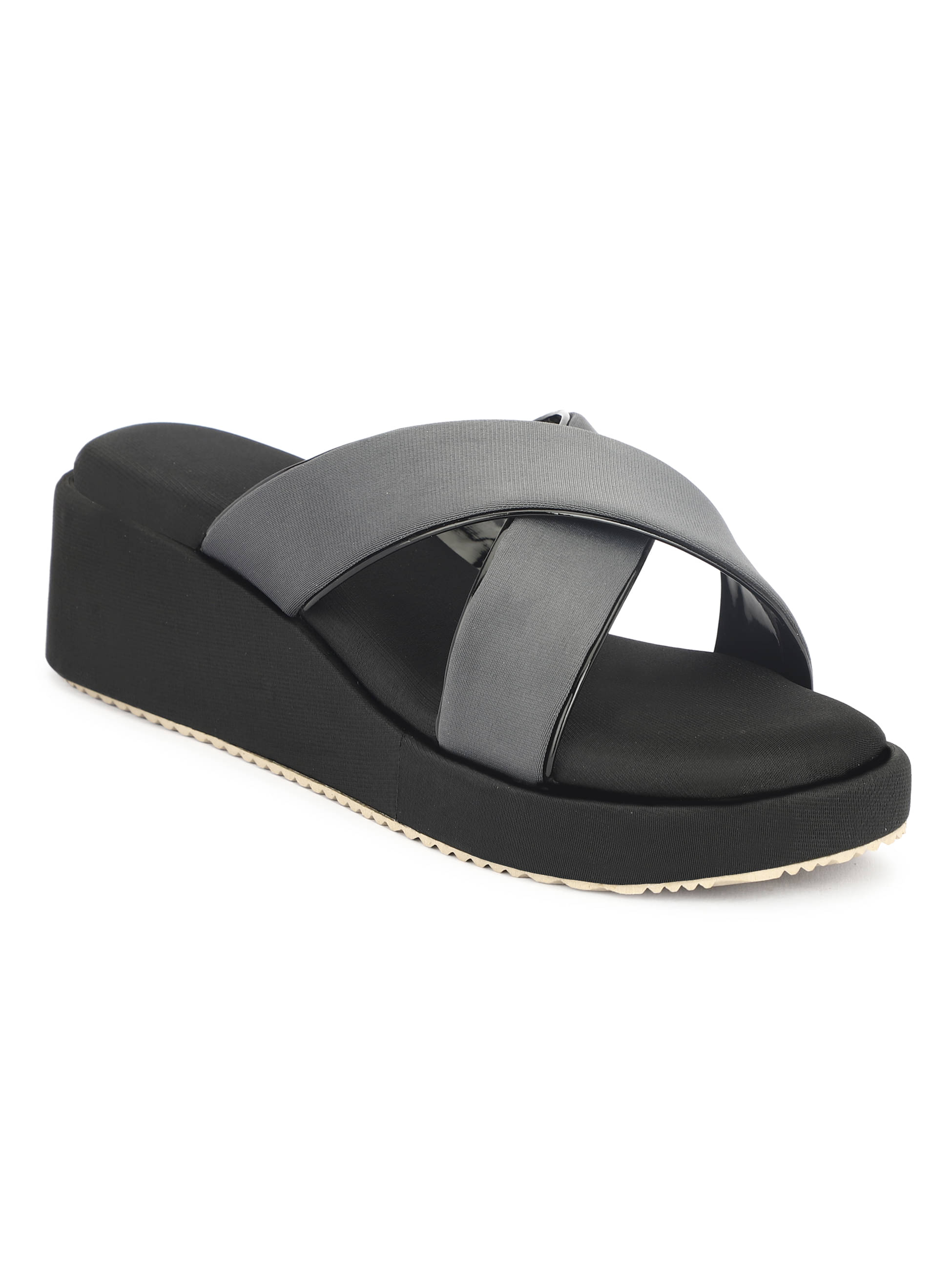     			Rimezs Gray Women's Slip On Heels