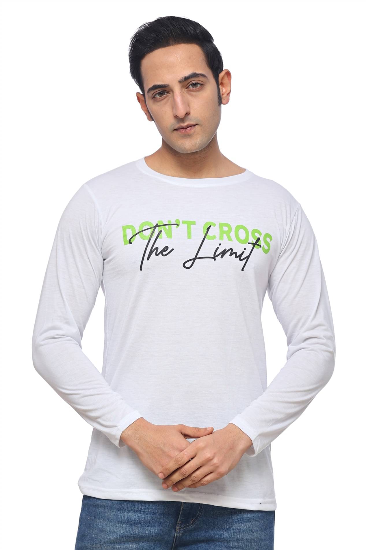 SKYBEN Men Cotton Blend Regular Fit Printed T-Shirt ( White ) SKYBEN Men Cotton Blend Regular Fit Printed T-Shirt ( White )