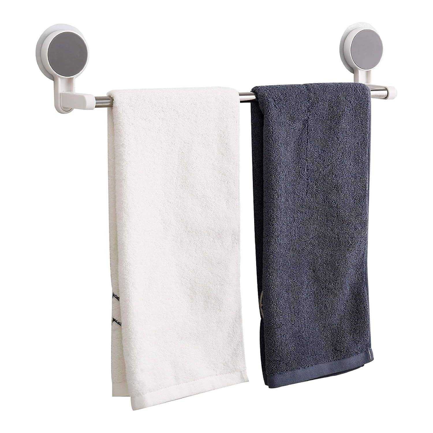    			SMARTHOMEMART Wall Mounted Self Adhesive Magic Sticker Towel Holder in Bathroom/Towel Rod for Bathroom/Hangers for Clothes/Cloth Hanger for Wall/Towel Stand/Towel Napkin Holder Towel Bars (Pack of 1)