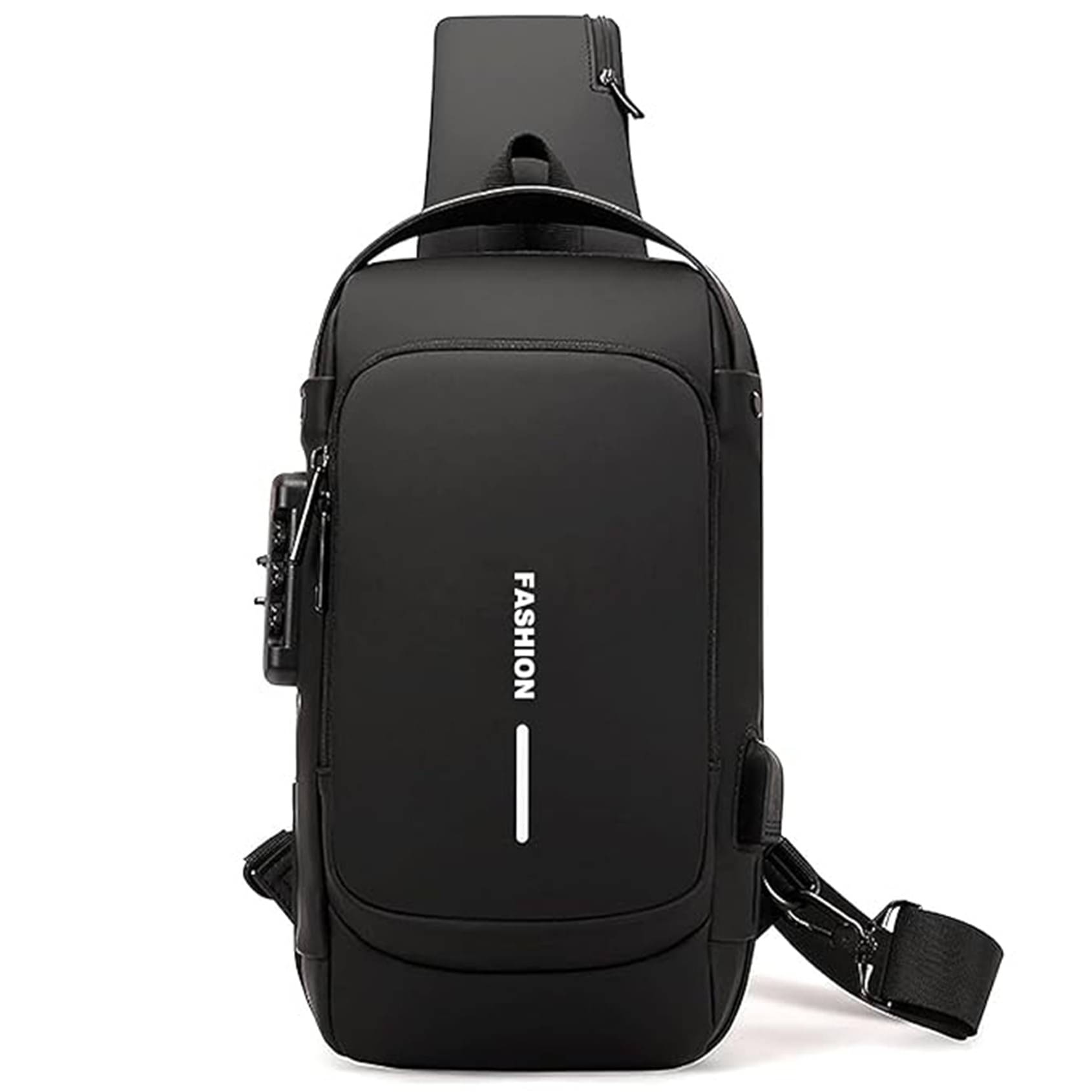     			SRZ Samrukzone Black Solid Messenger Bag